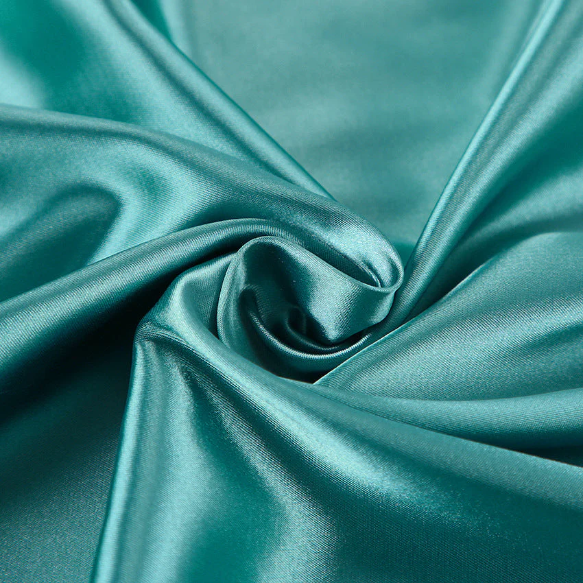 Satin Silk Cardigan Lace-up Nightgown Solid Color FD - Image 49