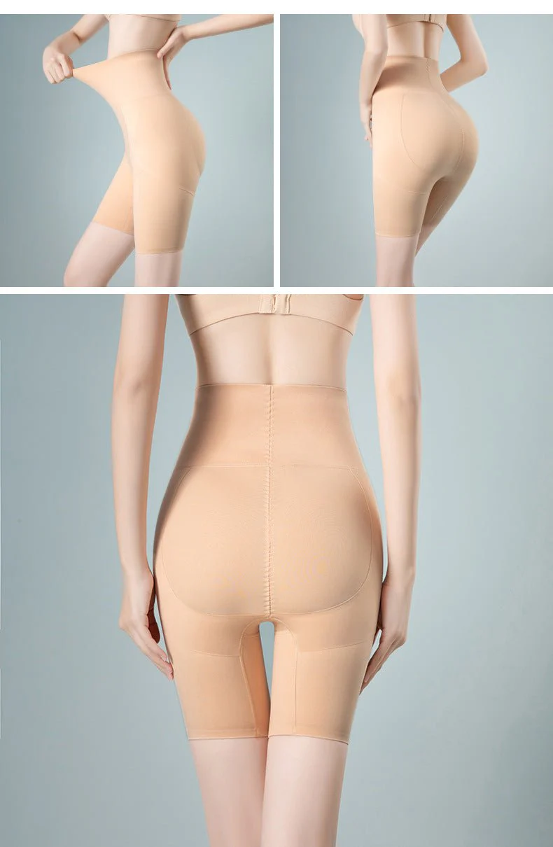 Sculpted Confidence | High-Waist Nylon Tummy Control Shapewear Shorts - Image 6
