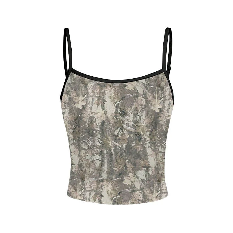 sexy suspender tops for women 2025 summer retro color small vest inner wear for women - Image 5