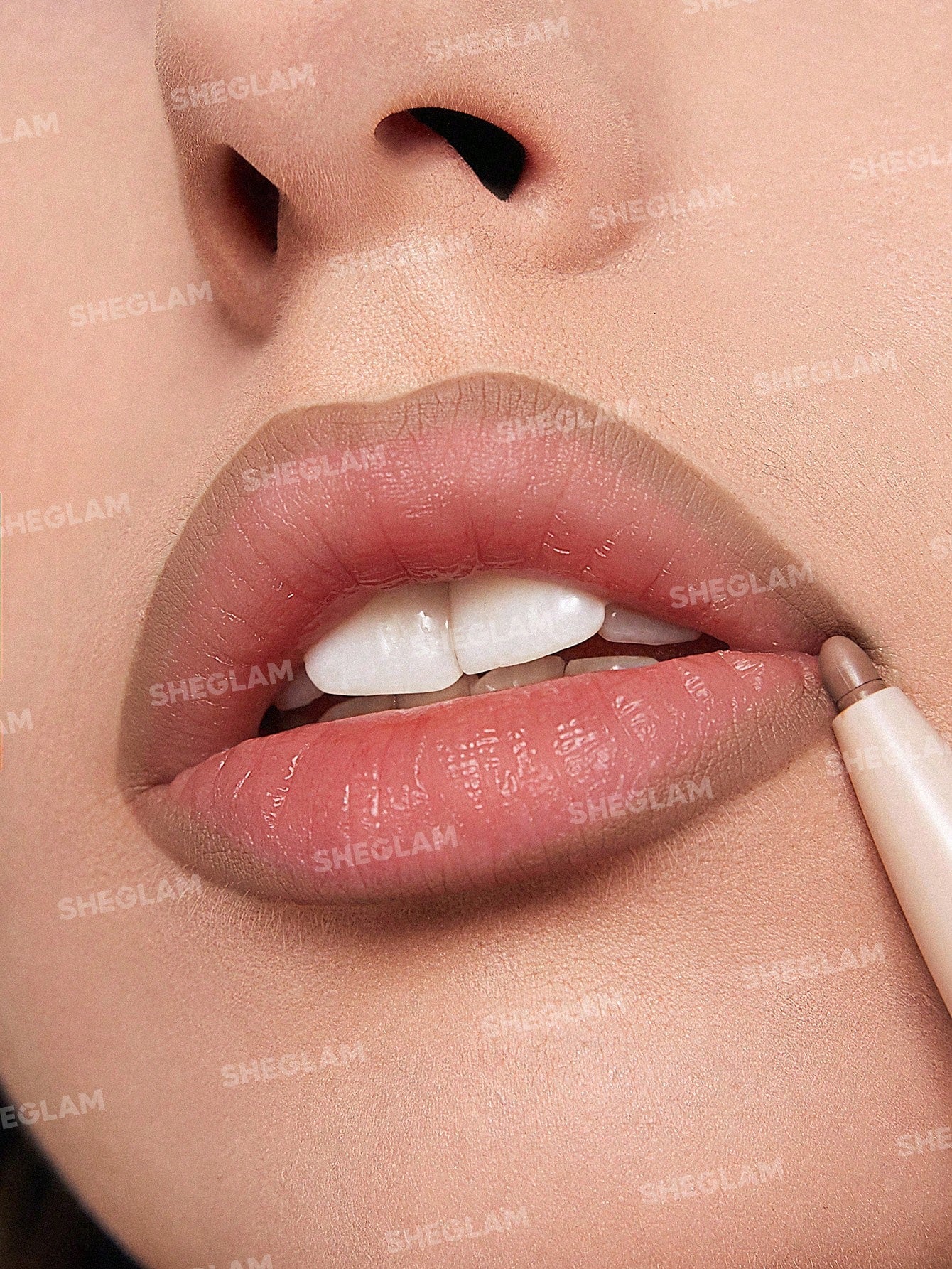 SHEGLAM 101 Lipstick & Liner Duo-Soft Chai 2-In-1 Matte Dual-Ended Lip Liner - Image 6