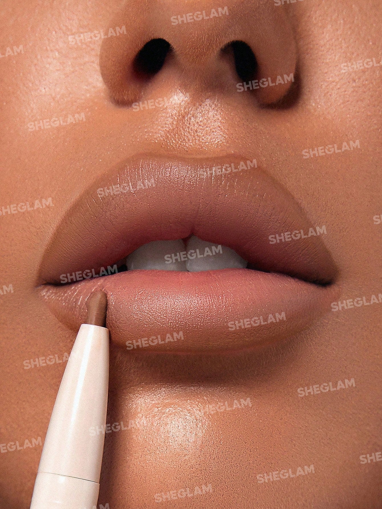 SHEGLAM 101 Lipstick & Liner Duo-Soft Chai 2-In-1 Matte Dual-Ended Lip Liner - Image 8