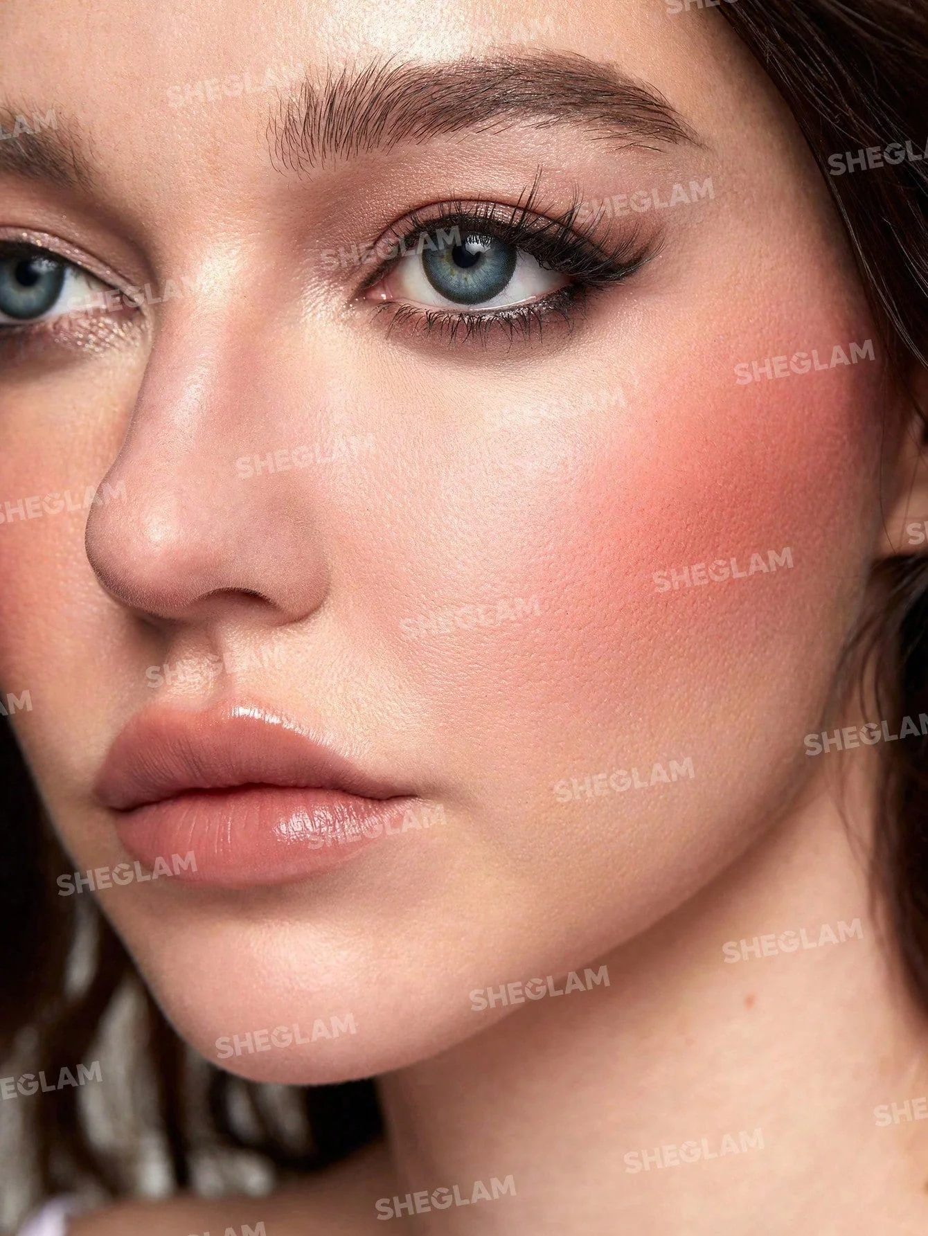 SHEGLAM Cheeky Color Jam-Rose Meadow 6 Shades Multi-Use Cream Blush Lip Cream Matte Highly Pigmented Natural Blush Powder - Image 30