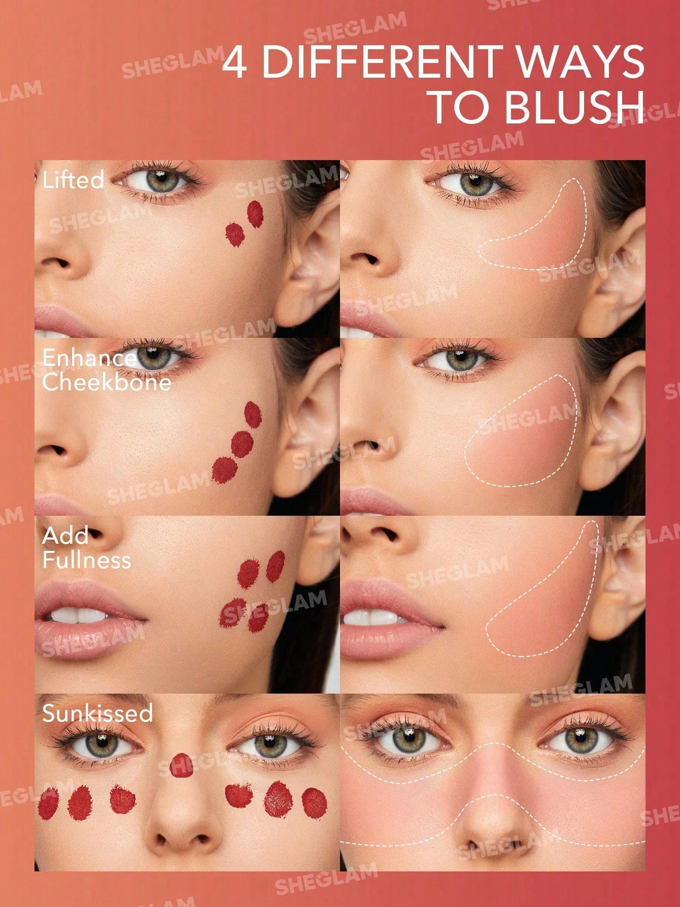 SHEGLAM Color Bloom Liquid Blush Matte Finish-Love Cake  - Image 53