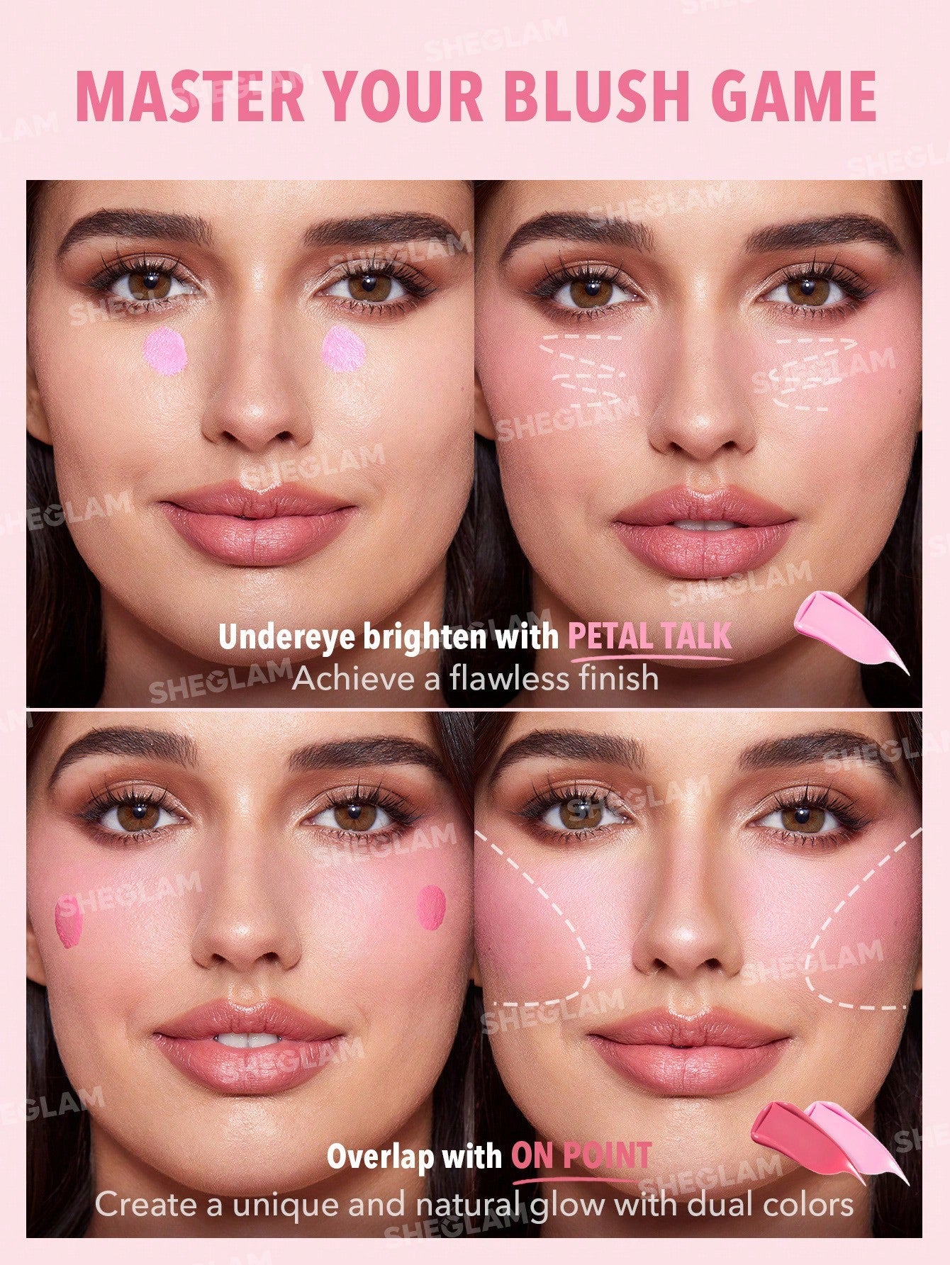 SHEGLAM Color Bloom Liquid Blush Matte Finish-Love Cake  - Image 58