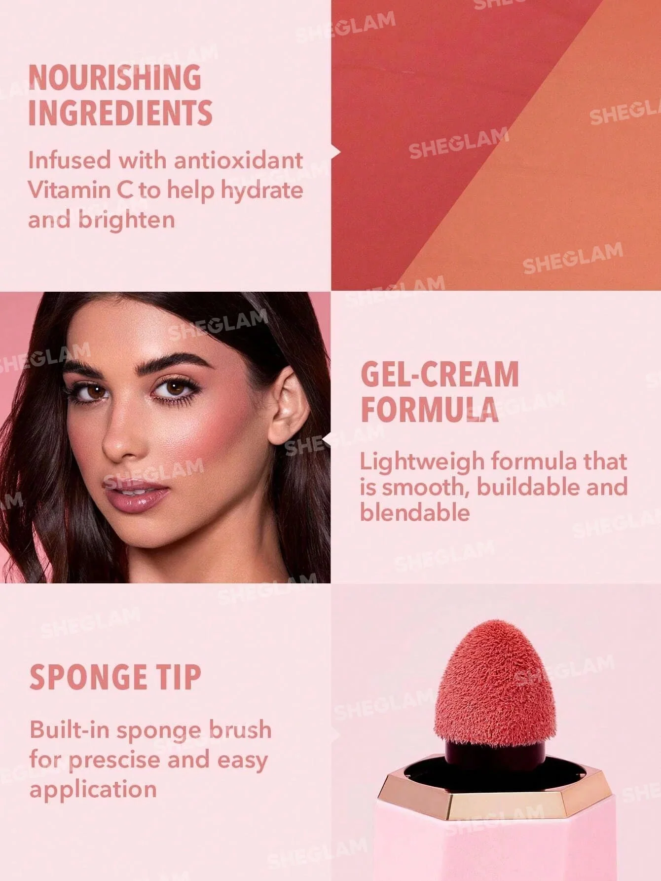 SHEGLAM Color Bloom Liquid Blush Matte Finish-Love Cake  - Image 74