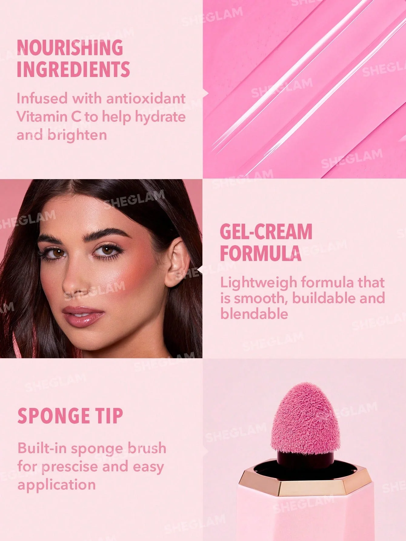 SHEGLAM Color Bloom Liquid Blush Matte Finish-Love Cake  - Image 82