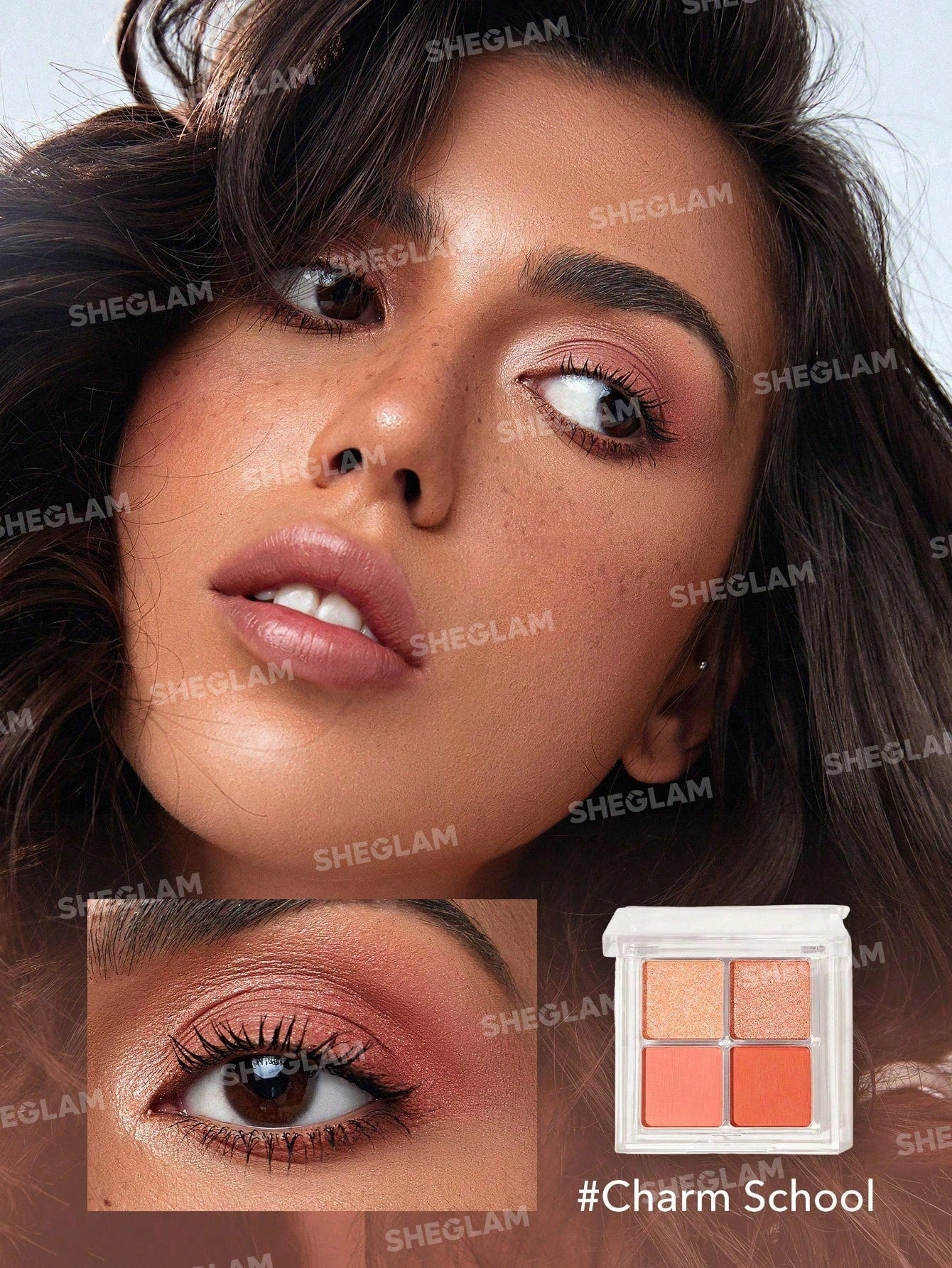 SHEGLAM Cosmic Crystal Eyeshadow Quad-Spellbound 4-Clolor Matte Glitter Eyeshadow Palette - Image 11