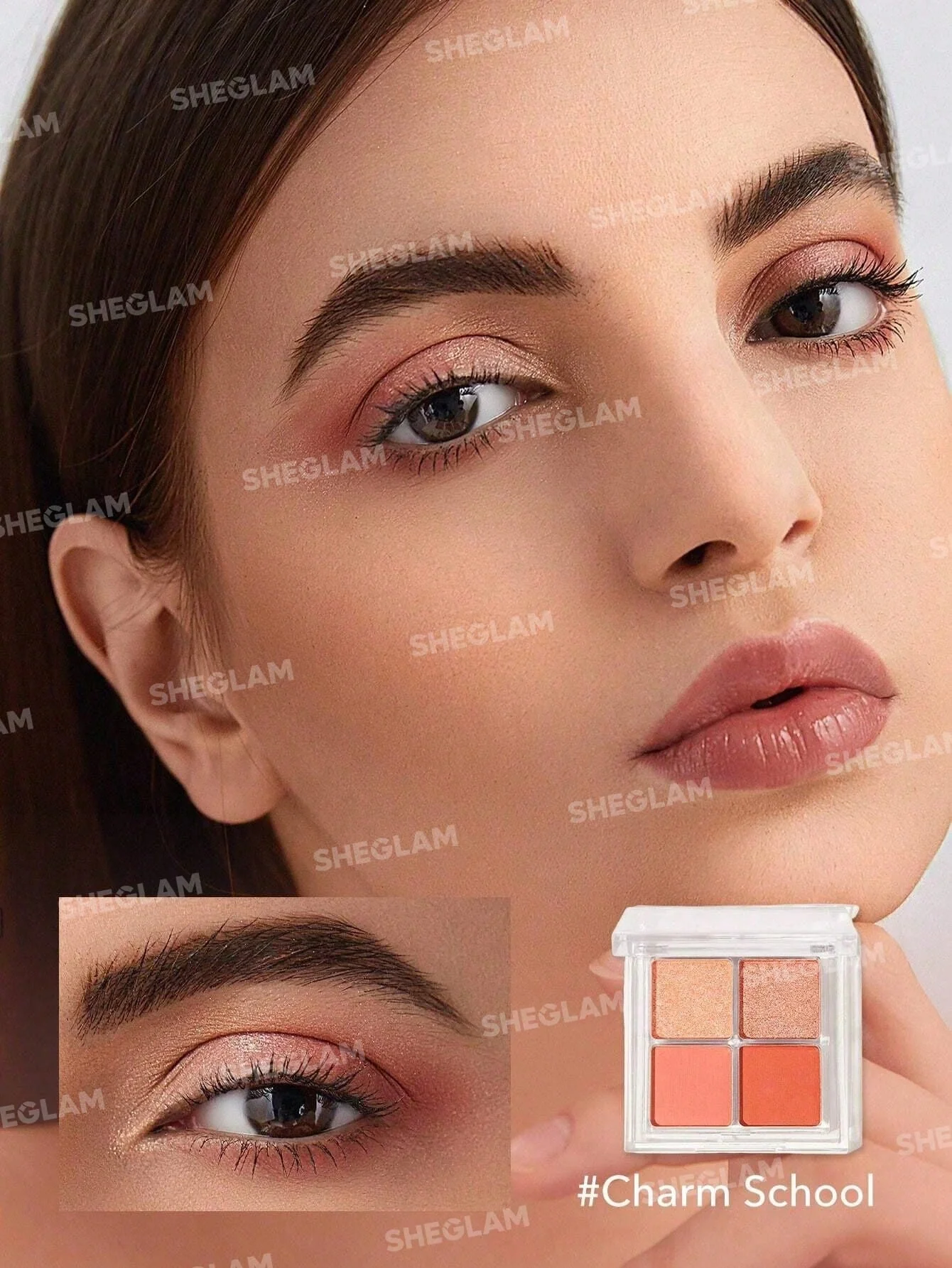 SHEGLAM Cosmic Crystal Eyeshadow Quad-Spellbound 4-Clolor Matte Glitter Eyeshadow Palette - Image 12