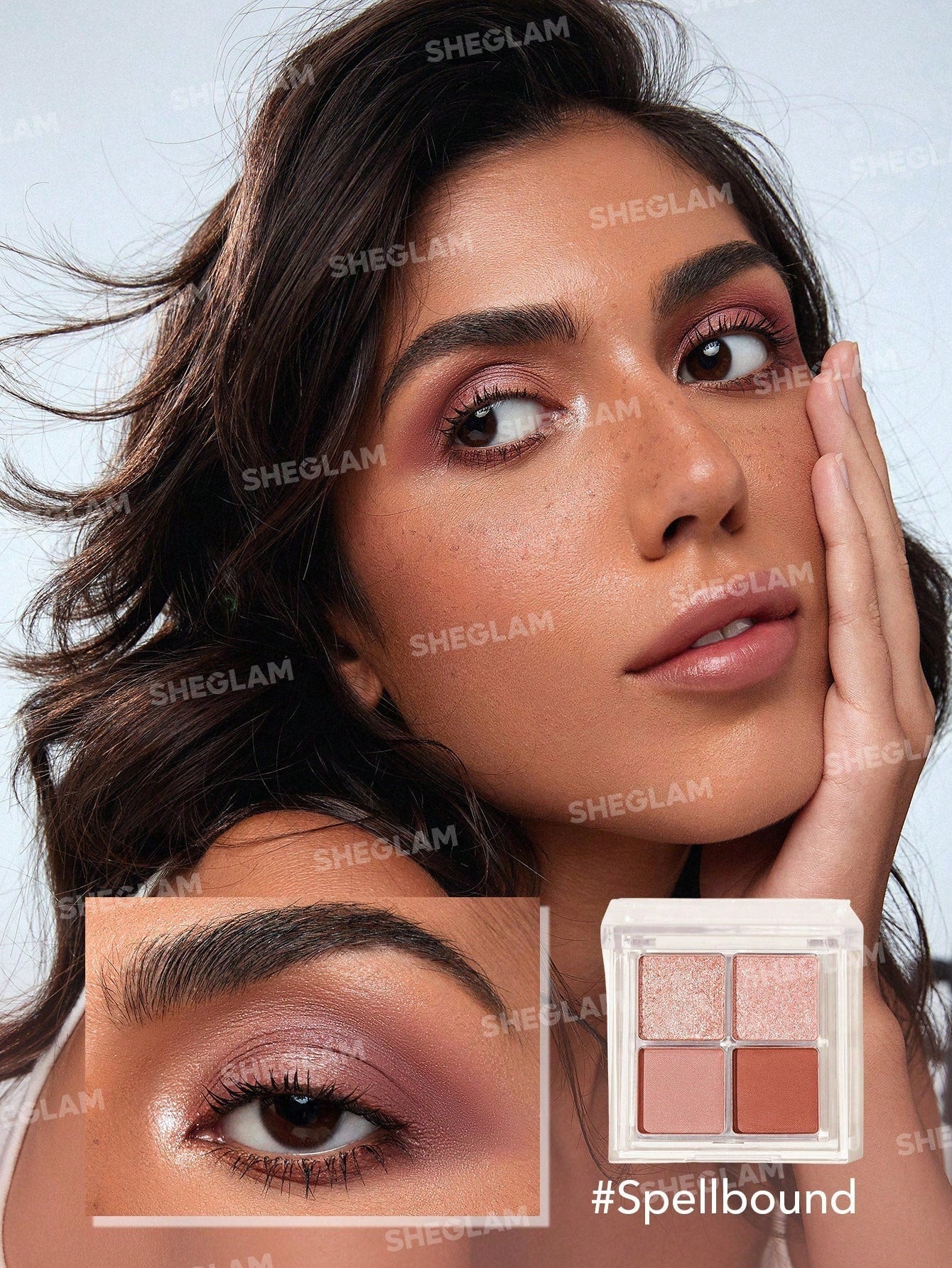 SHEGLAM Cosmic Crystal Eyeshadow Quad-Spellbound 4-Clolor Matte Glitter Eyeshadow Palette - Image 2