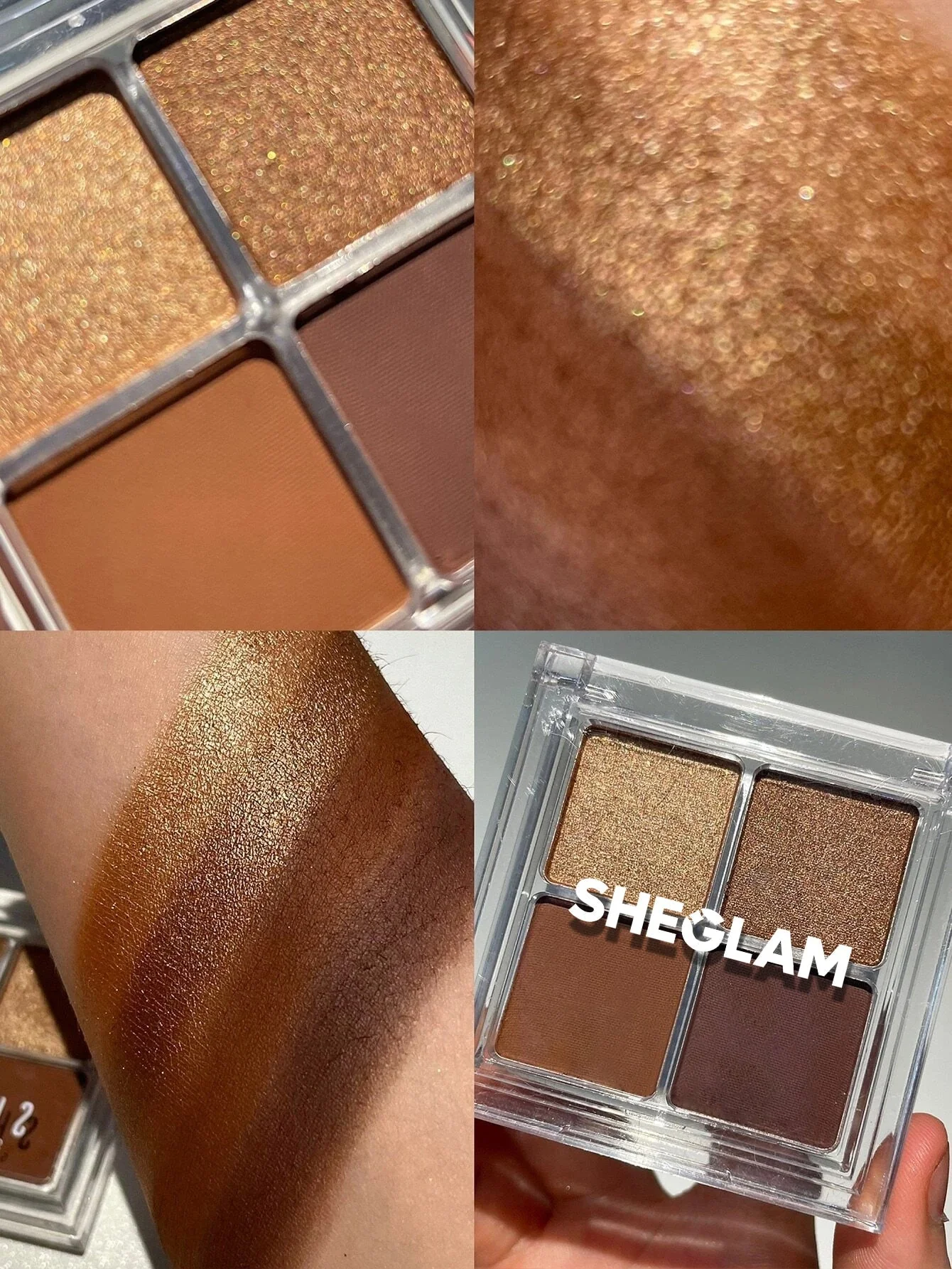 SHEGLAM Cosmic Crystal Eyeshadow Quad-Spellbound 4-Clolor Matte Glitter Eyeshadow Palette - Image 20