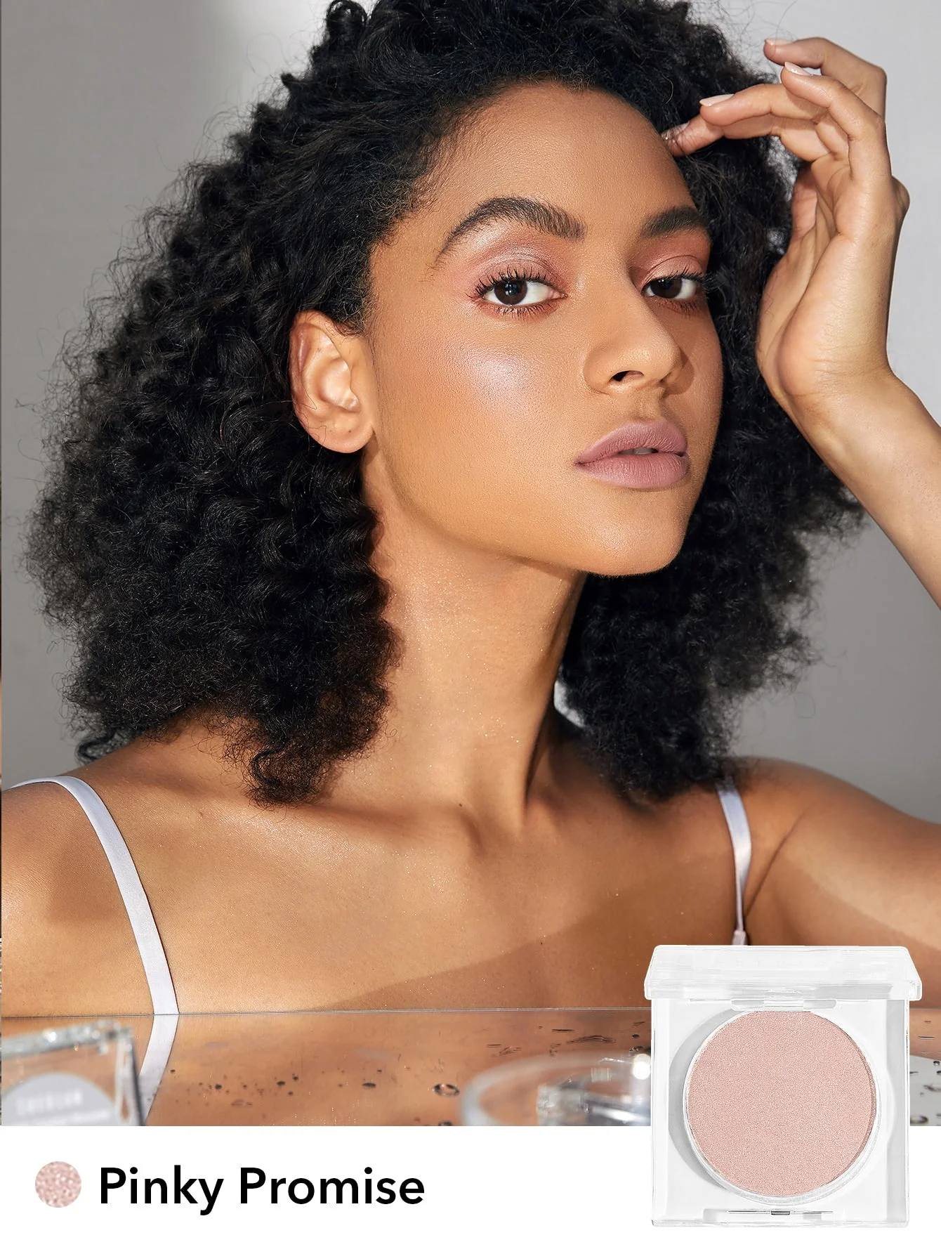 SHEGLAM Cosmic Crystal Mousse Highlighter - Highlighter Powder Shimmer Long Wear Brightening Non-Caking Pink Glow Highlighter - Image 5