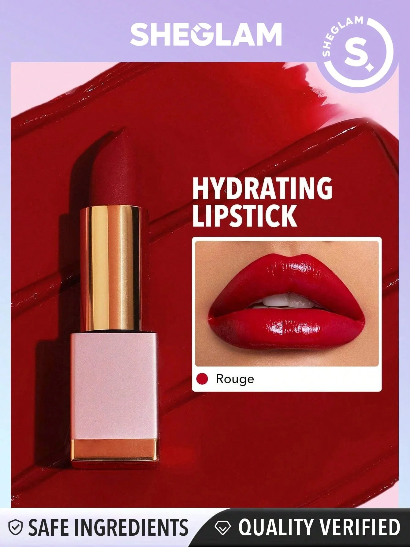 SHEGLAM Creme Allure Lipstick - Nude 8 Colors Moisturizing  Lipstick Lip Glow Nourishing Essence Hydrating Lip Care - Image 2