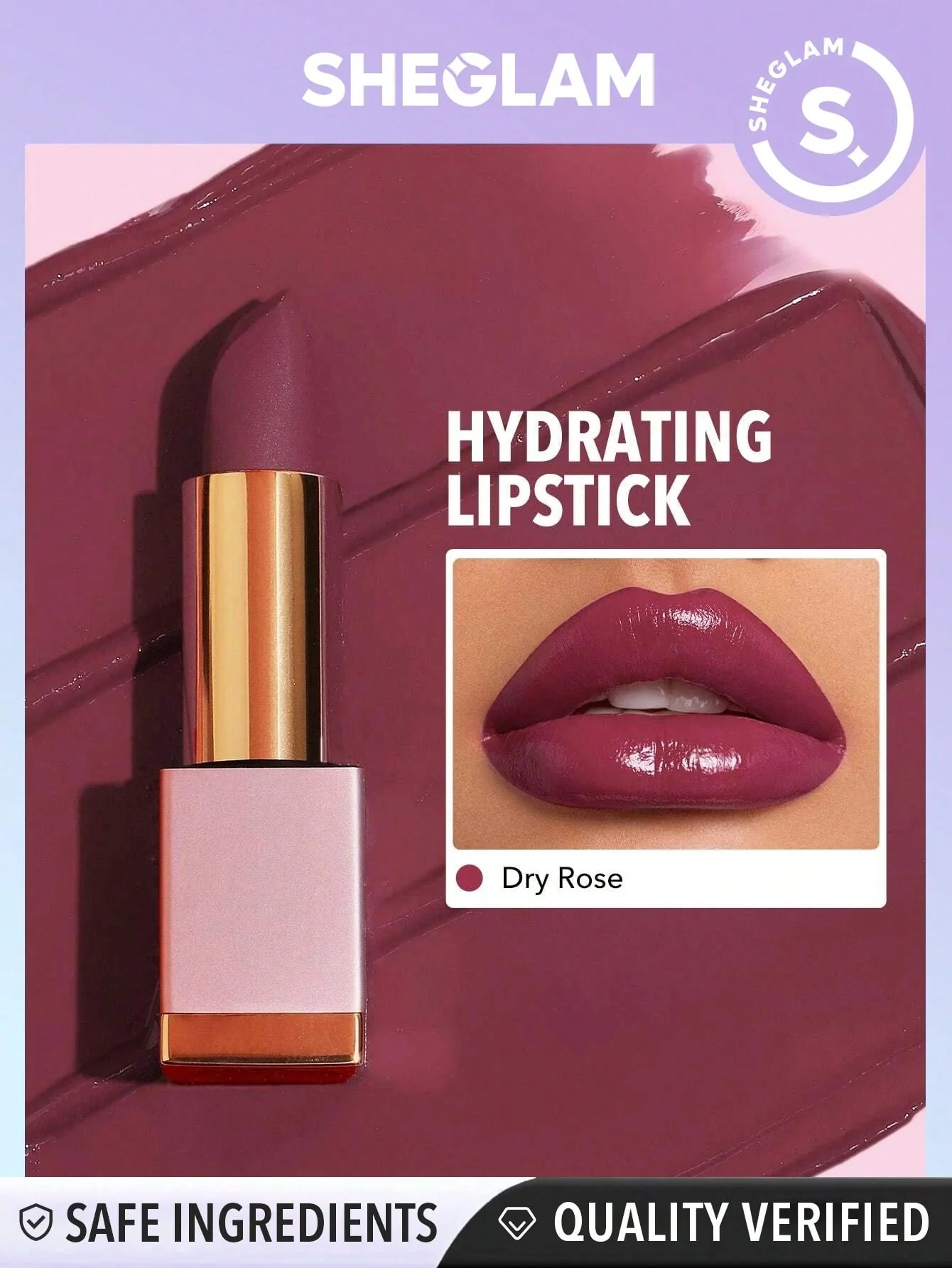 SHEGLAM Creme Allure Lipstick - Nude 8 Colors Moisturizing  Lipstick Lip Glow Nourishing Essence Hydrating Lip Care - Image 8