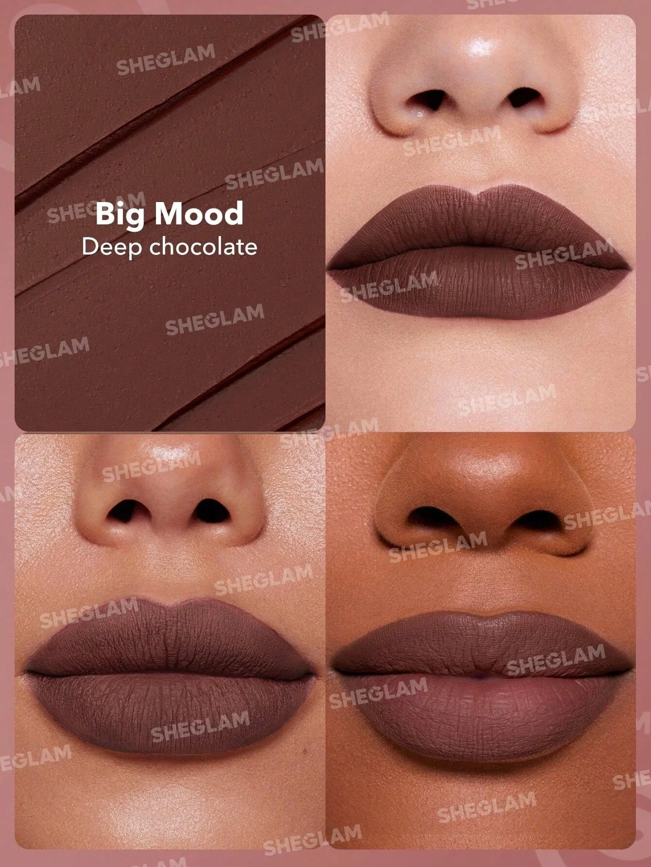 SHEGLAM Dynamatte Boom Long Lasting Matte Lipstick Brown & Purple (FD) - Image 14