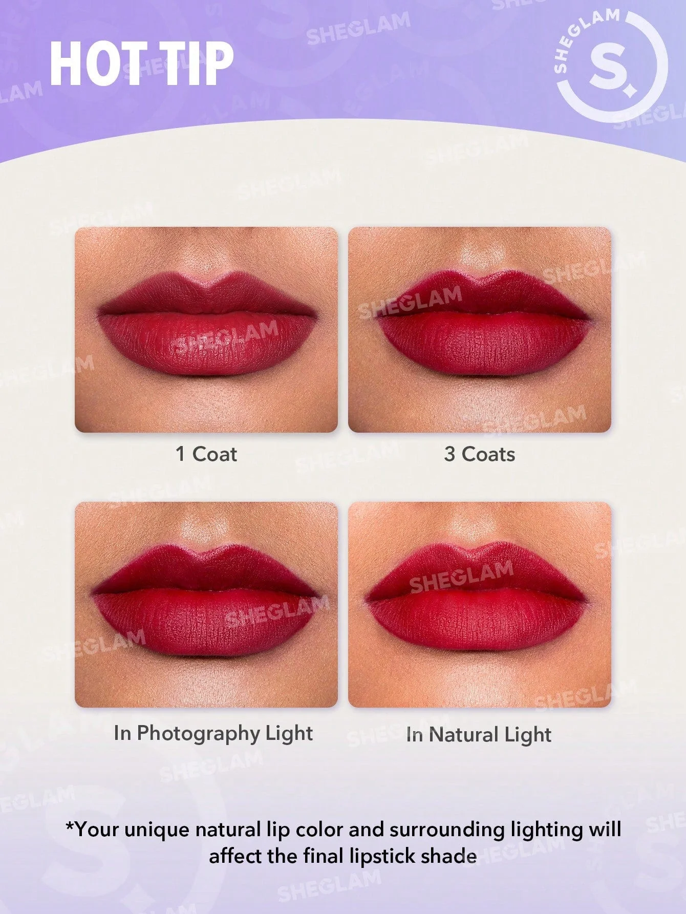 SHEGLAM Dynamatte Boom Long Lasting Matte Lipstick Brown & Purple (FD) - Image 21