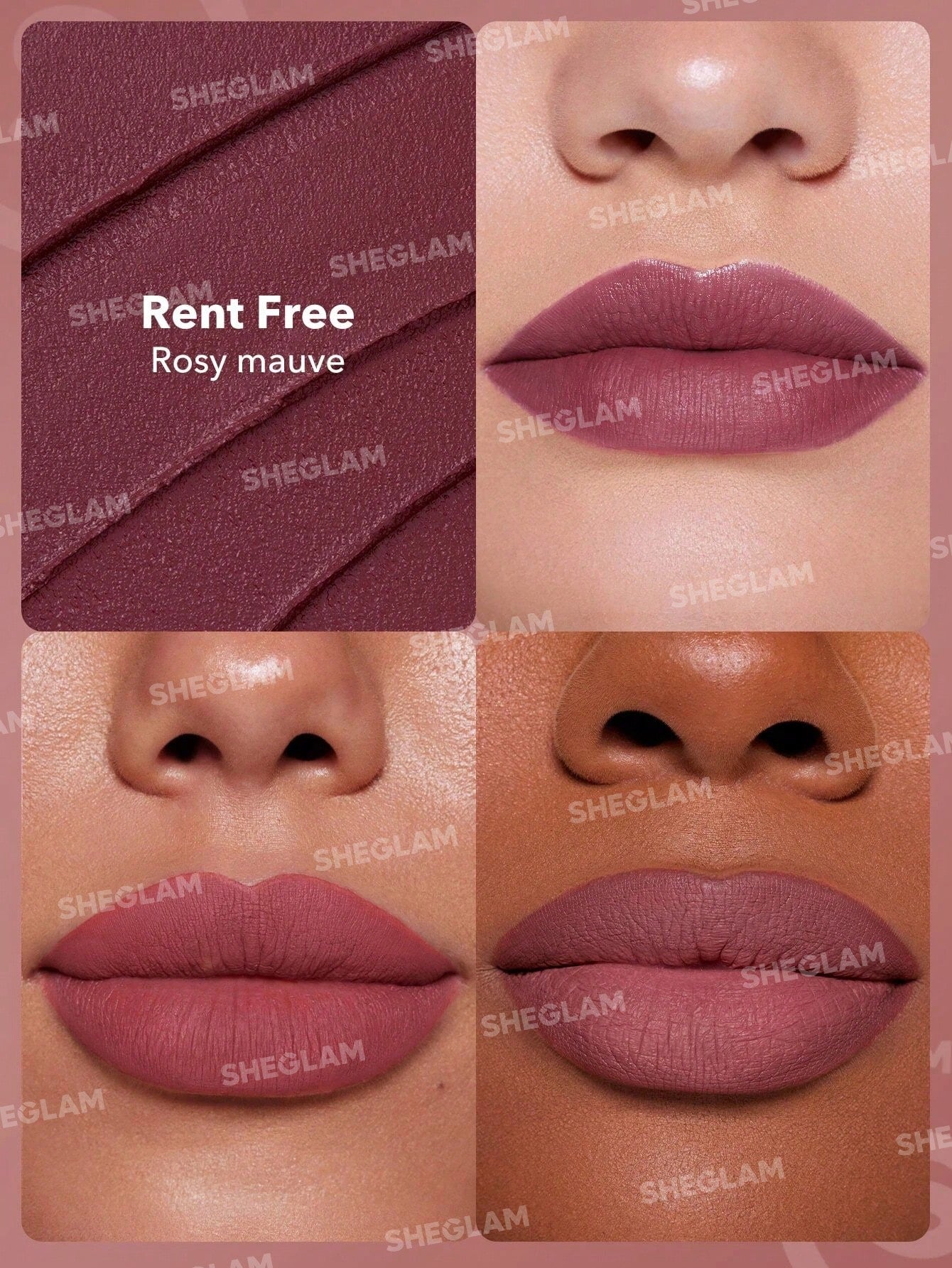 SHEGLAM Dynamatte Boom Long Lasting Matte Lipstick Brown & Purple (FD) - Image 6