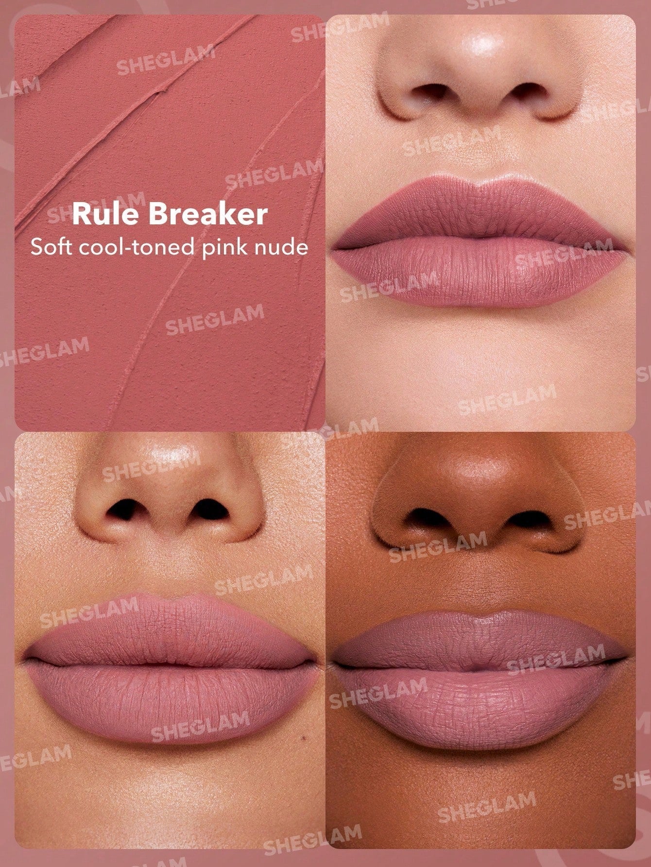 SHEGLAM Dynamatte Boom Long Lasting Matte Lipstick - Nude Shades - Image 14