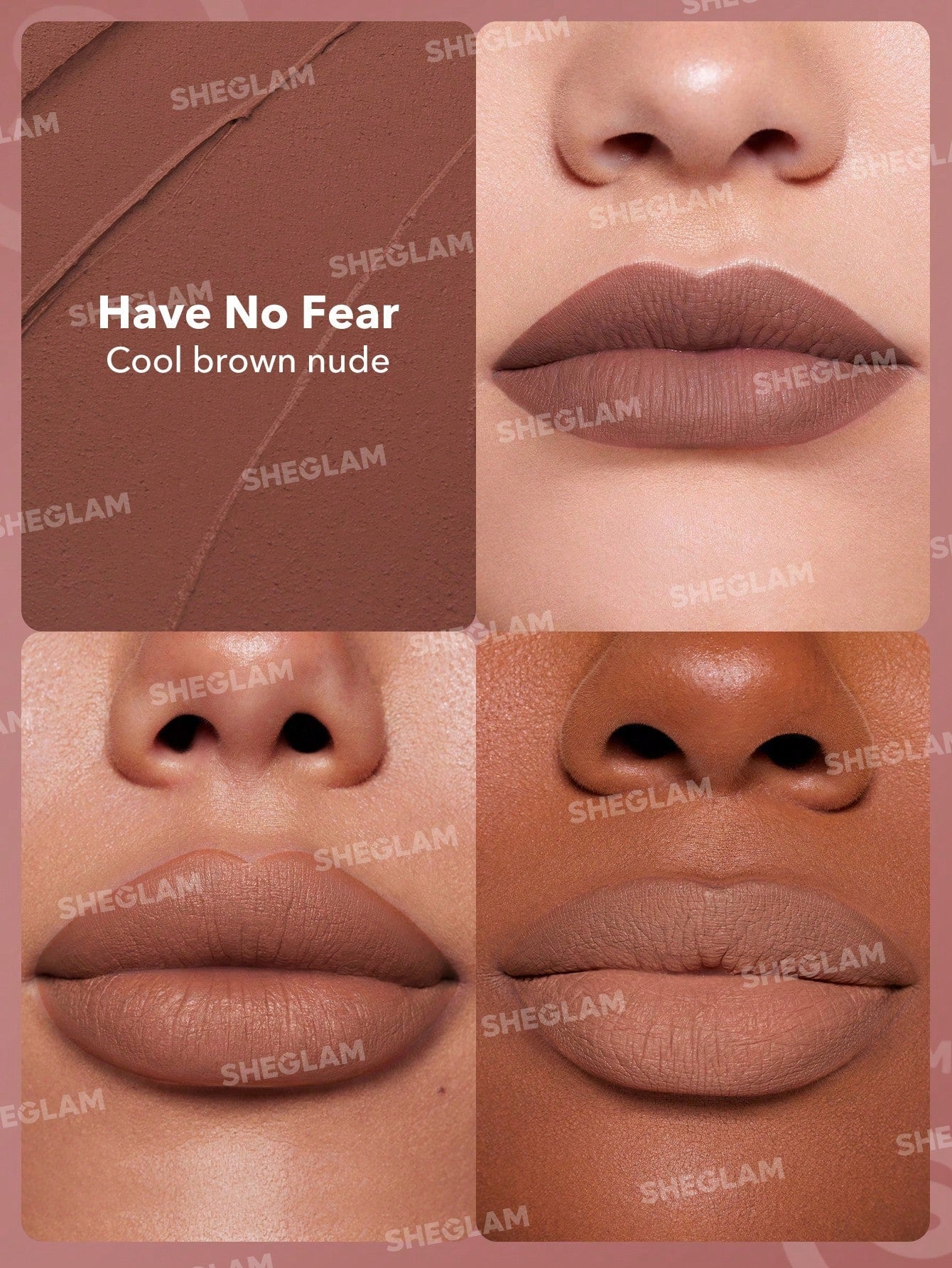 SHEGLAM Dynamatte Boom Long Lasting Matte Lipstick - Nude Shades - Image 6