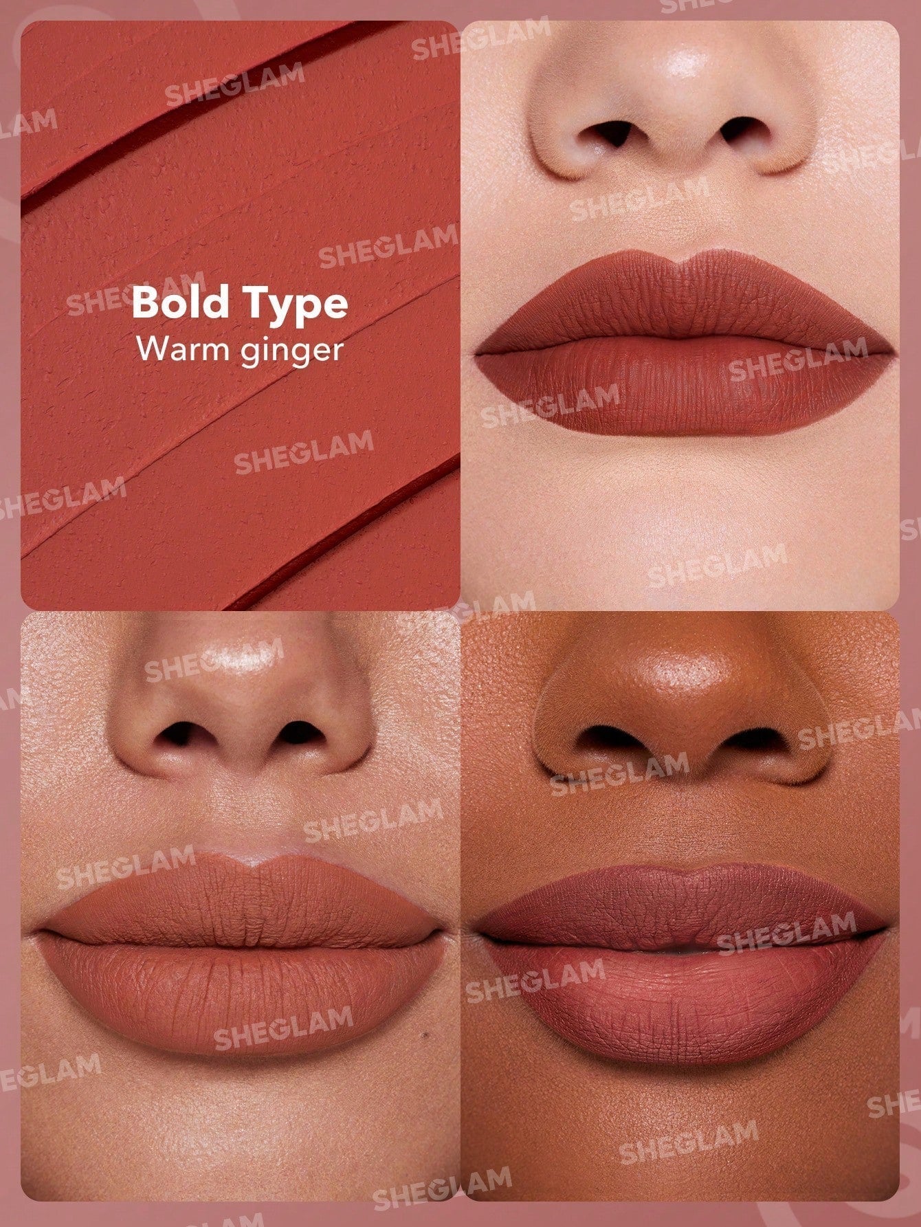 SHEGLAM Dynamatte Boom Long Lasting Matte Lipstick Orange Shades - Image 9