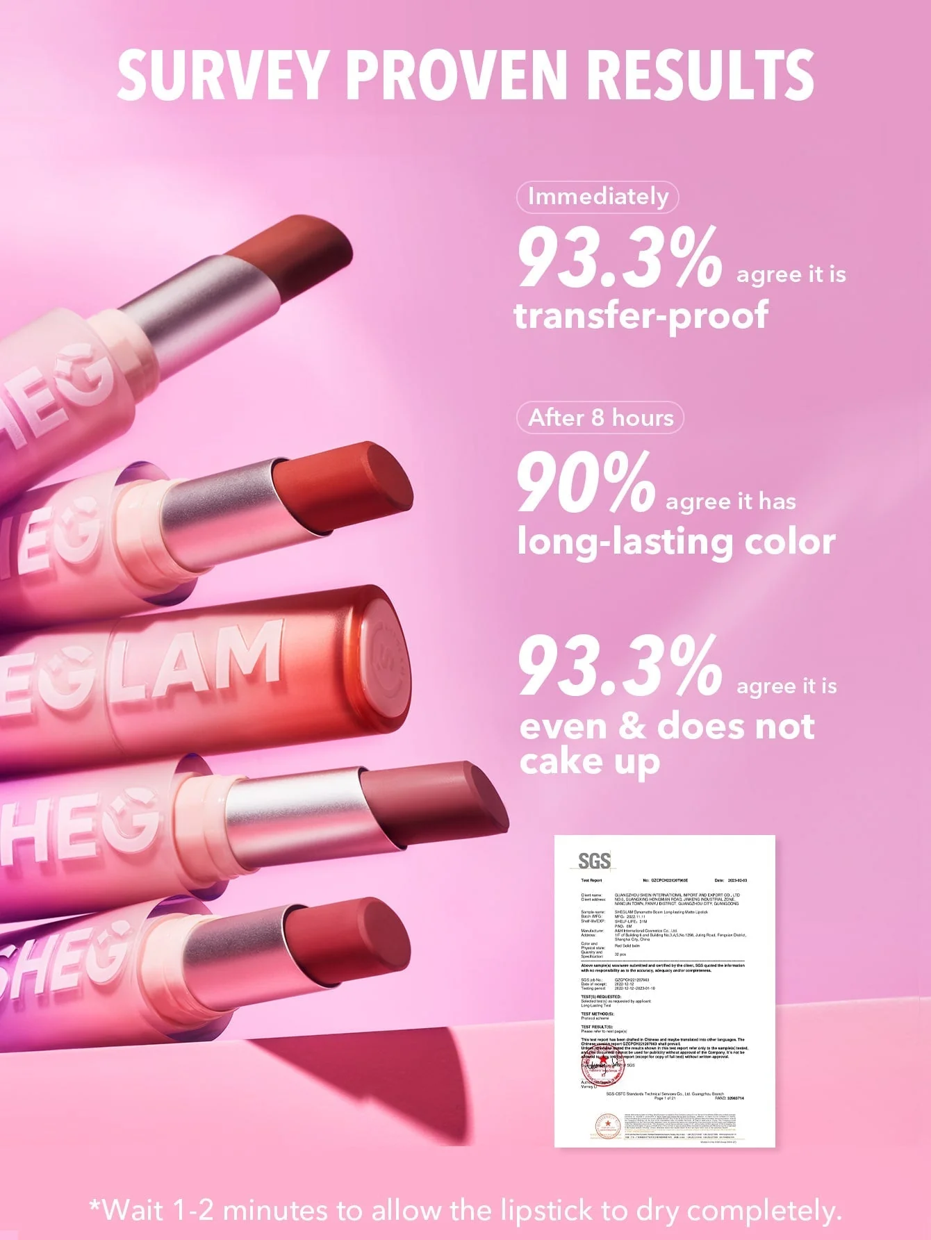 SHEGLAM Dynamatte Boom Long Lasting Matte Lipstick - Red Shades - Image 15