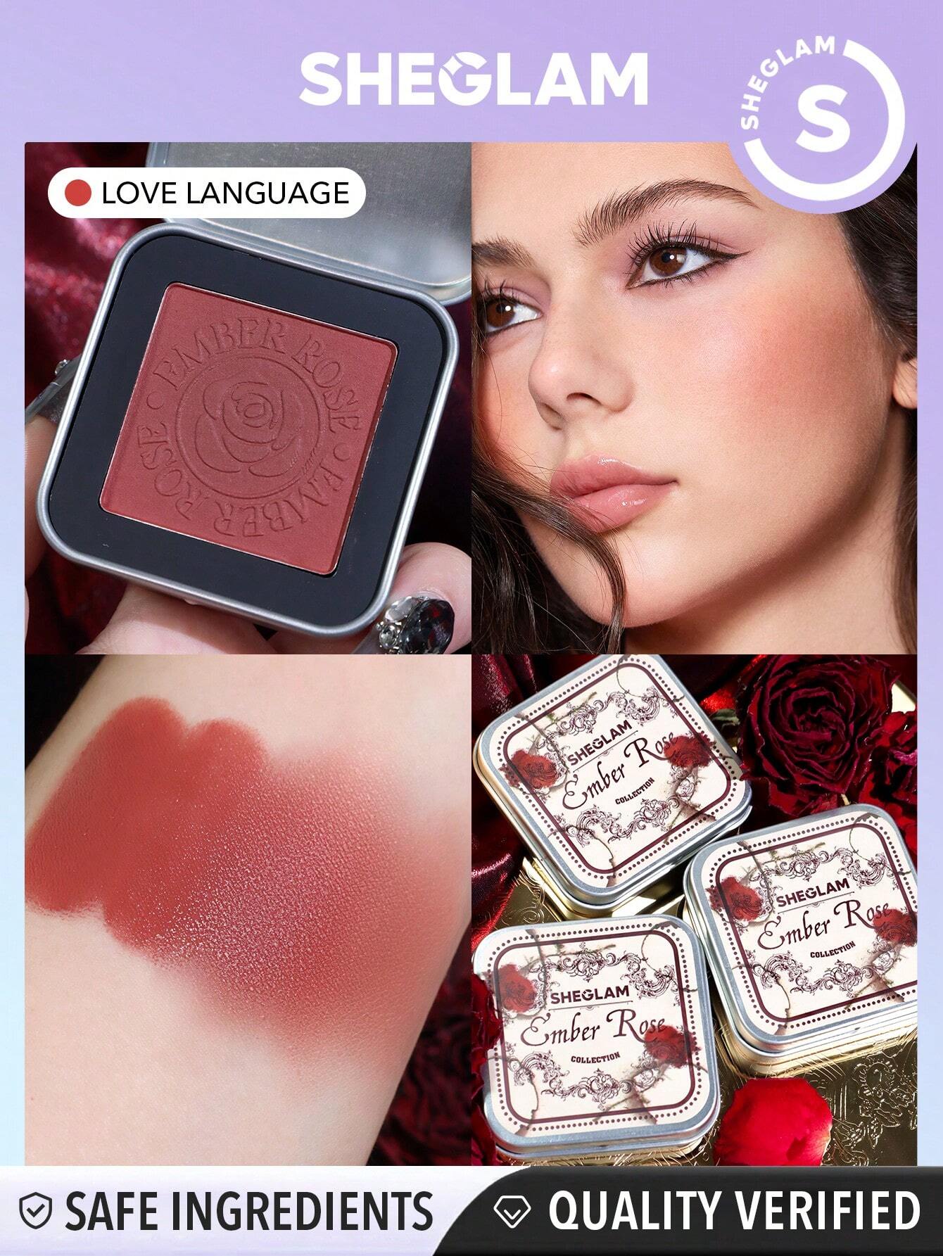 SHEGLAM Ember Rose Eternal Flame Cream, Blush-Cream-To-Powder Blush Palette Highly Pigmented Non-Fading Long Lasting Natural Easy To Use Blush Box - Image 11