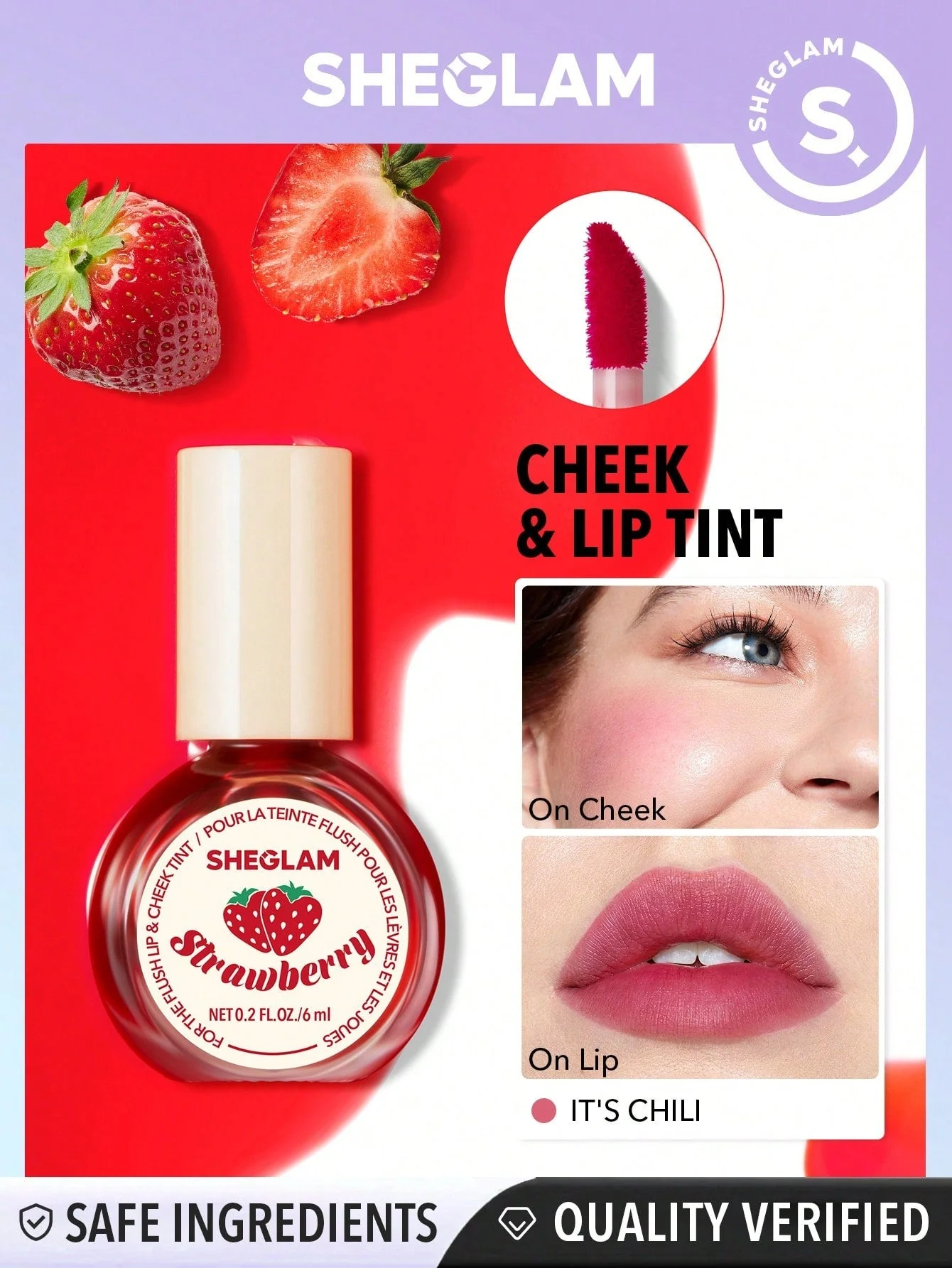 SHEGLAM For The Flush Lip & Cheek Tint (FD) - Image 3