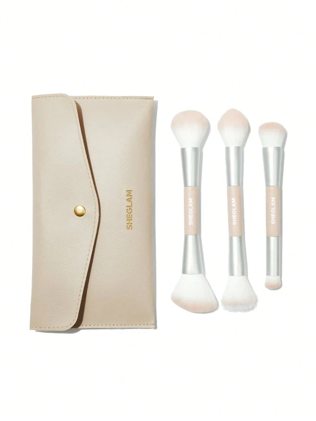 SHEGLAM Glam 101 Face Essentials Brush Set With Bag - Image 10