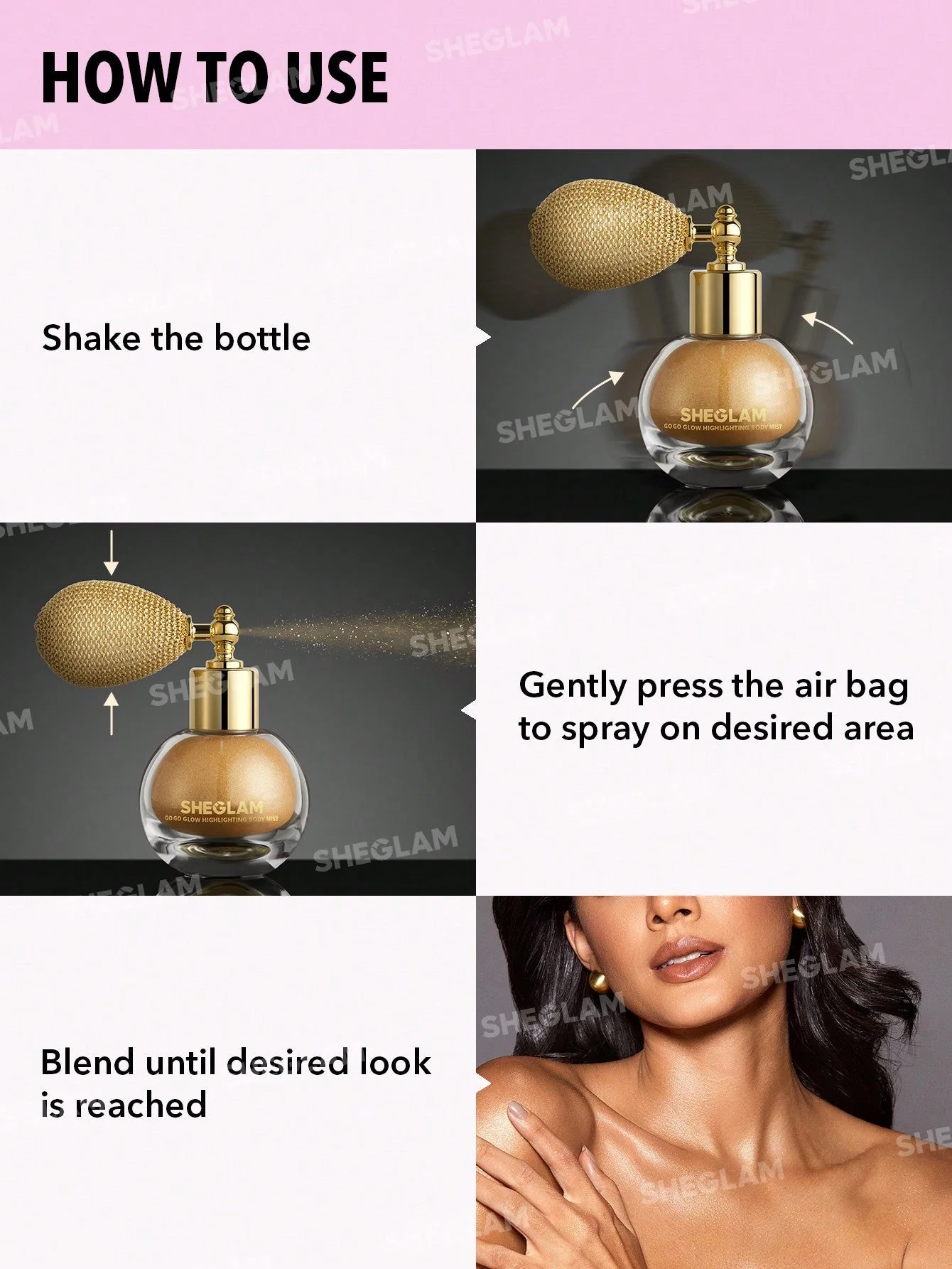 SHEGLAM Go Go Glow Highlighting Body Mist - Image 19
