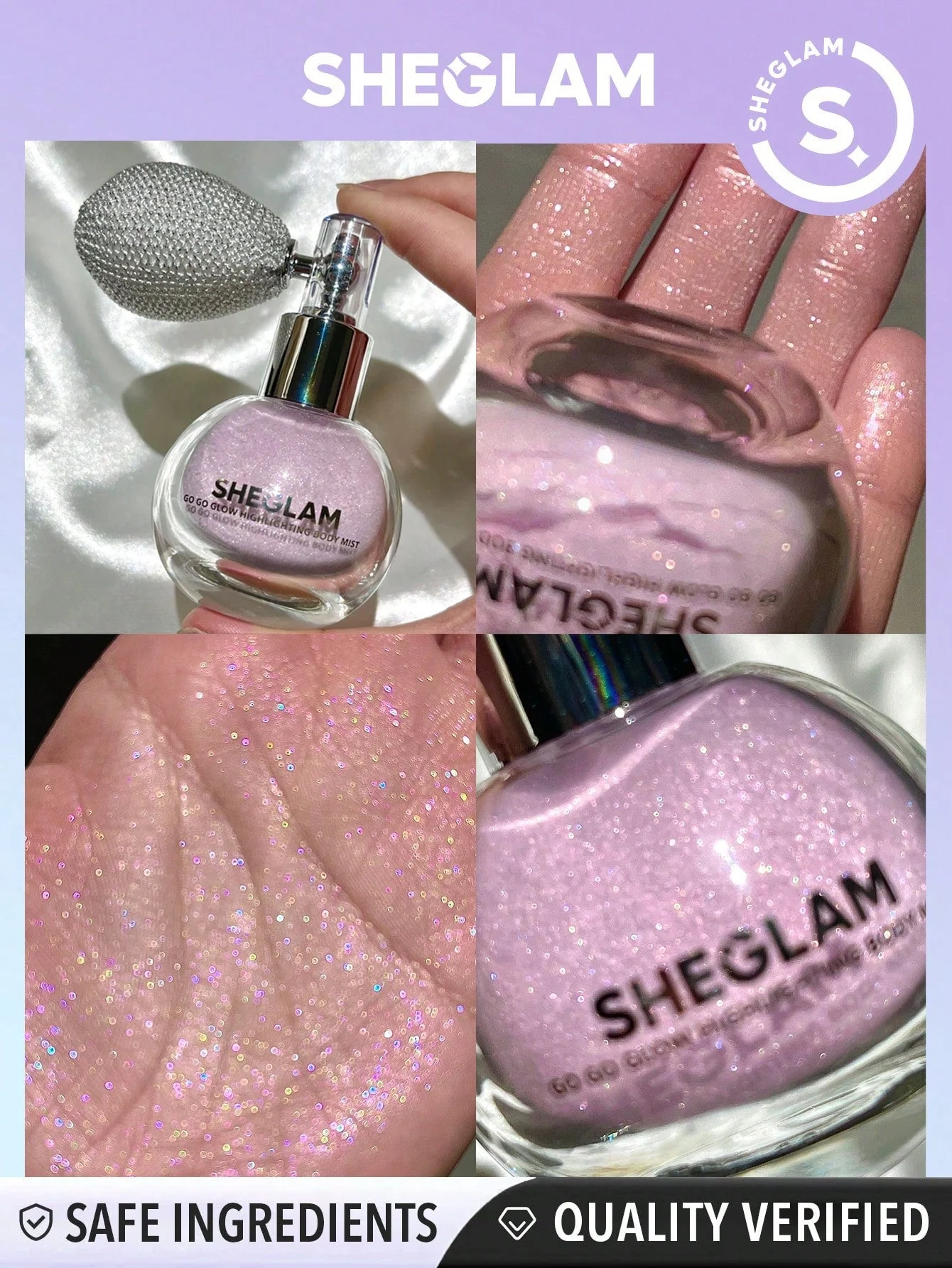 SHEGLAM Go Go Glow Highlighting Body Mist - Image 3