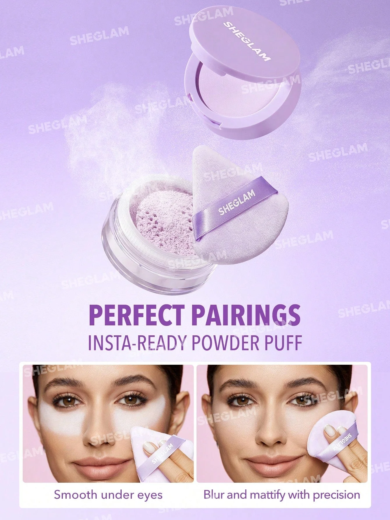 SHEGLAM Insta-Ready Face & Under Eye Setting Powder Duo - Image 7