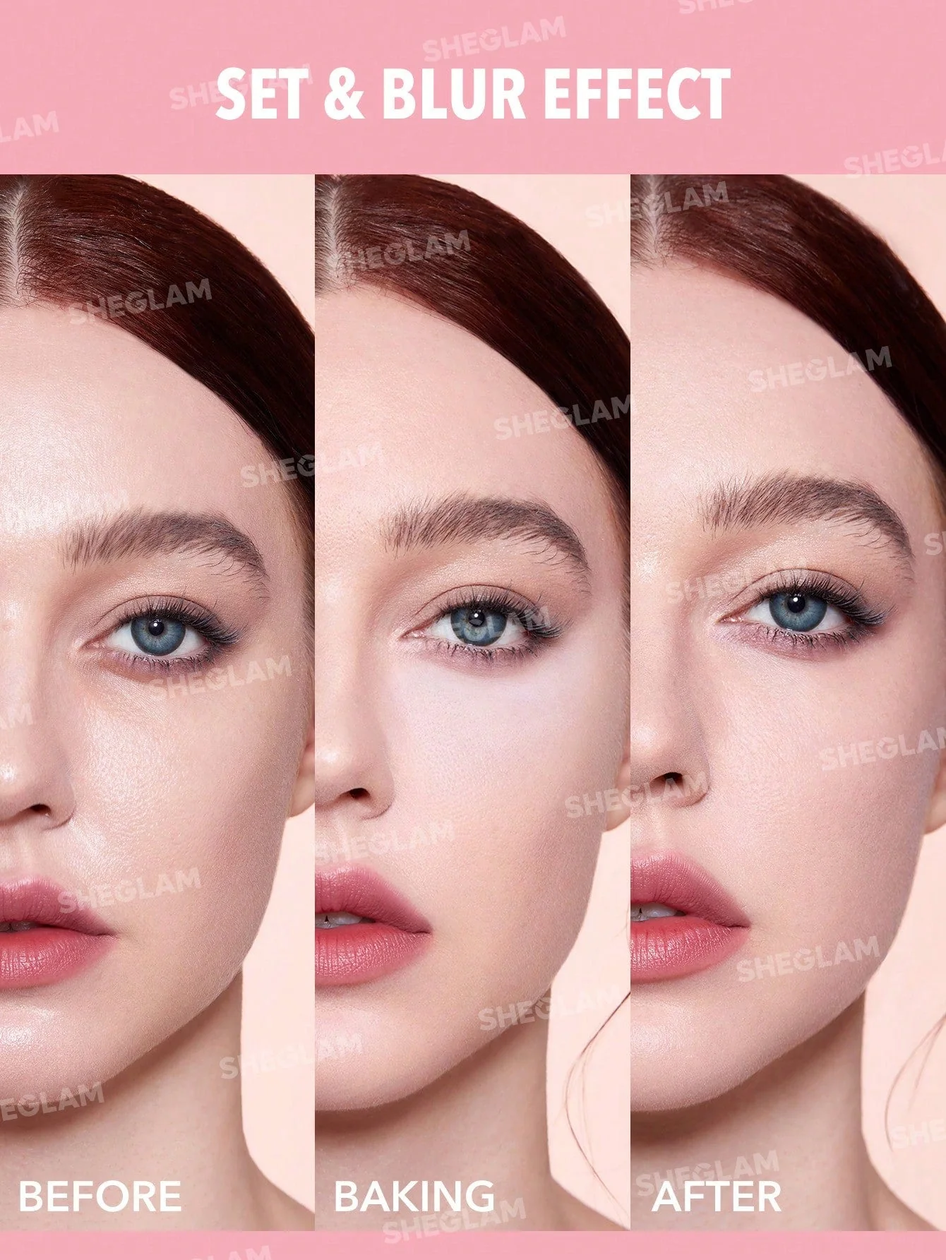 SHEGLAM Insta-Ready Face & Under Eye Setting Powder Duo-Bubblegum 2 In 1 - Image 3