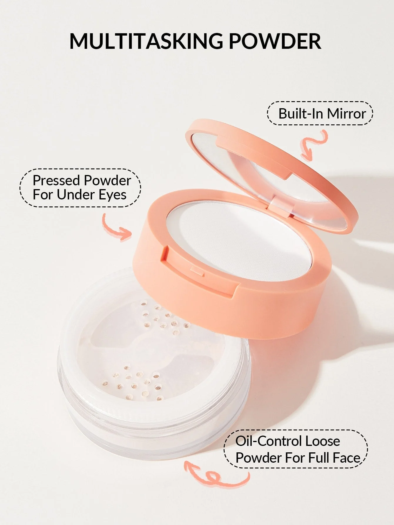 SHEGLAM Insta-Ready Face & Under Eye Setting Powder Duo - Transculent - Image 3