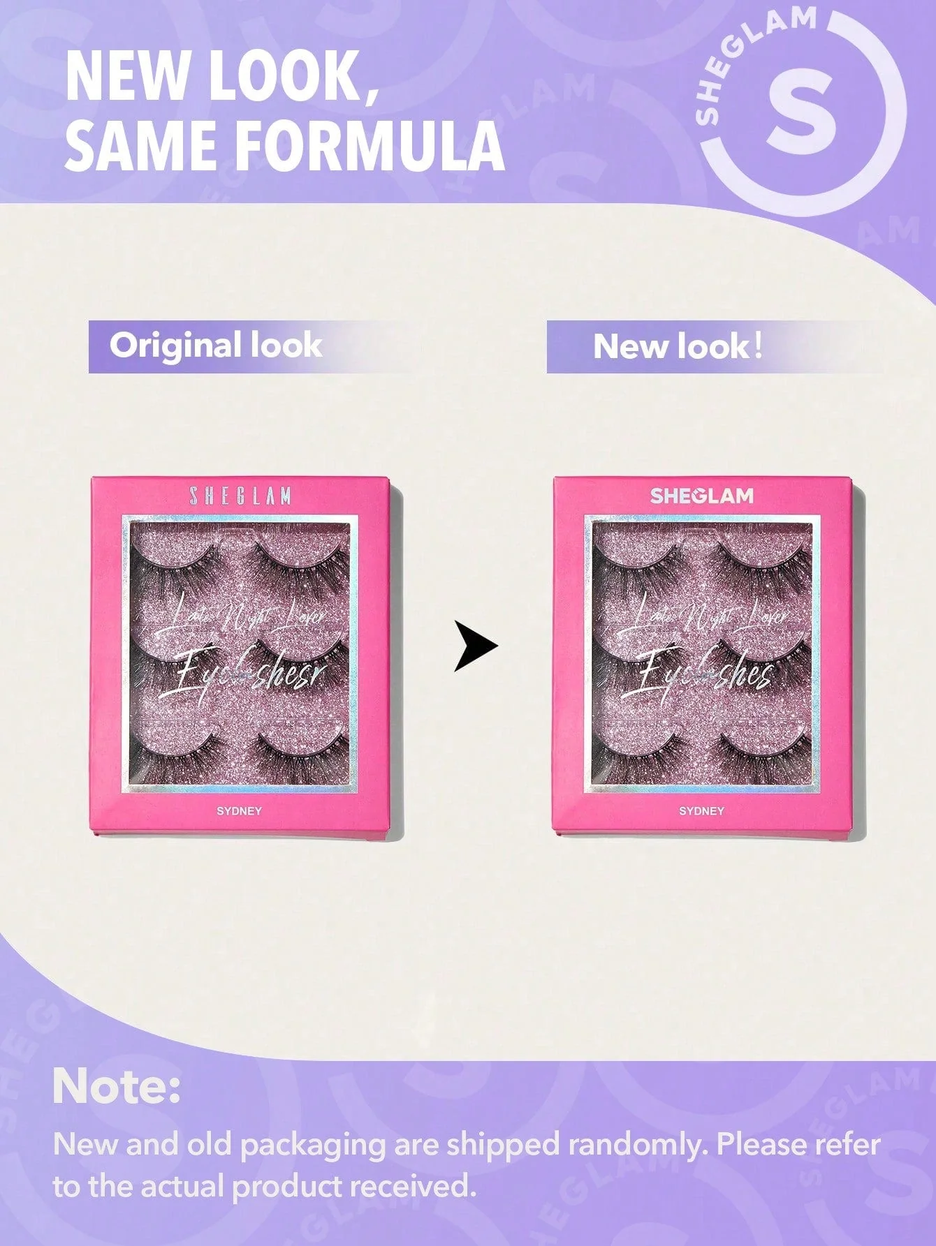 SHEGLAM Late Night Lover Full Volume False Eyelashes-Sydney 3 Pairs Lightweight Comfortable Tapered Natural Fuller Longer Thicker Fake False Eyelashes DIY Eyelash Extension Fake Eyelashes Black Friday Party False Eyelashes - Image 5