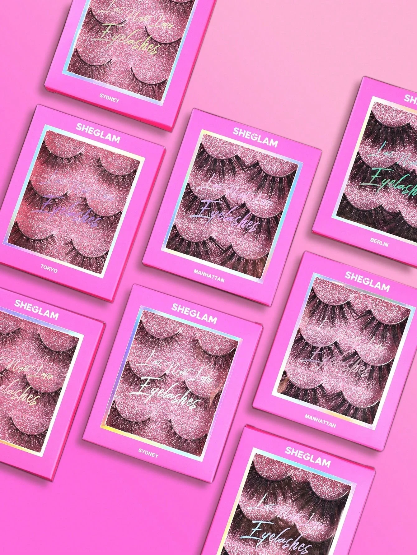 SHEGLAM Late Night Lover Full Volume False Eyelashes-Sydney 3 Pairs Lightweight Comfortable Tapered Natural Fuller Longer Thicker Fake False Eyelashes DIY Eyelash Extension Fake Eyelashes Black Friday Party False Eyelashes - Image 6