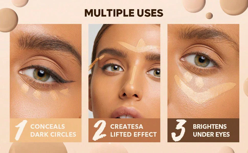 SHEGLAM Like Magic 12Hr Full Coverage Concealer - Matte Liquid Concealer - Image 9