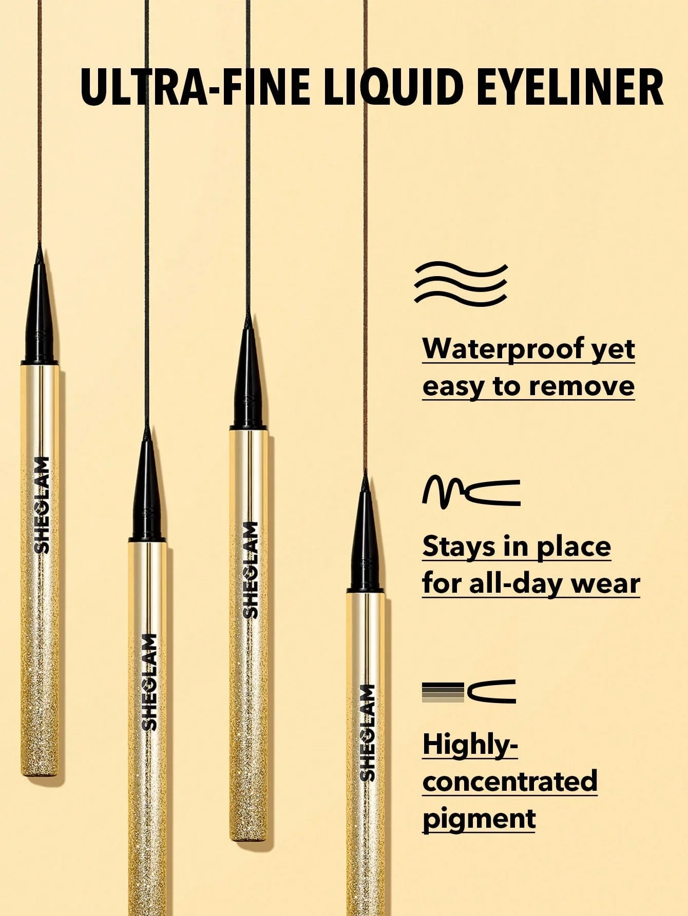 SHEGLAM Line & Define Waterproof Liquid Eyeliner - Image 4