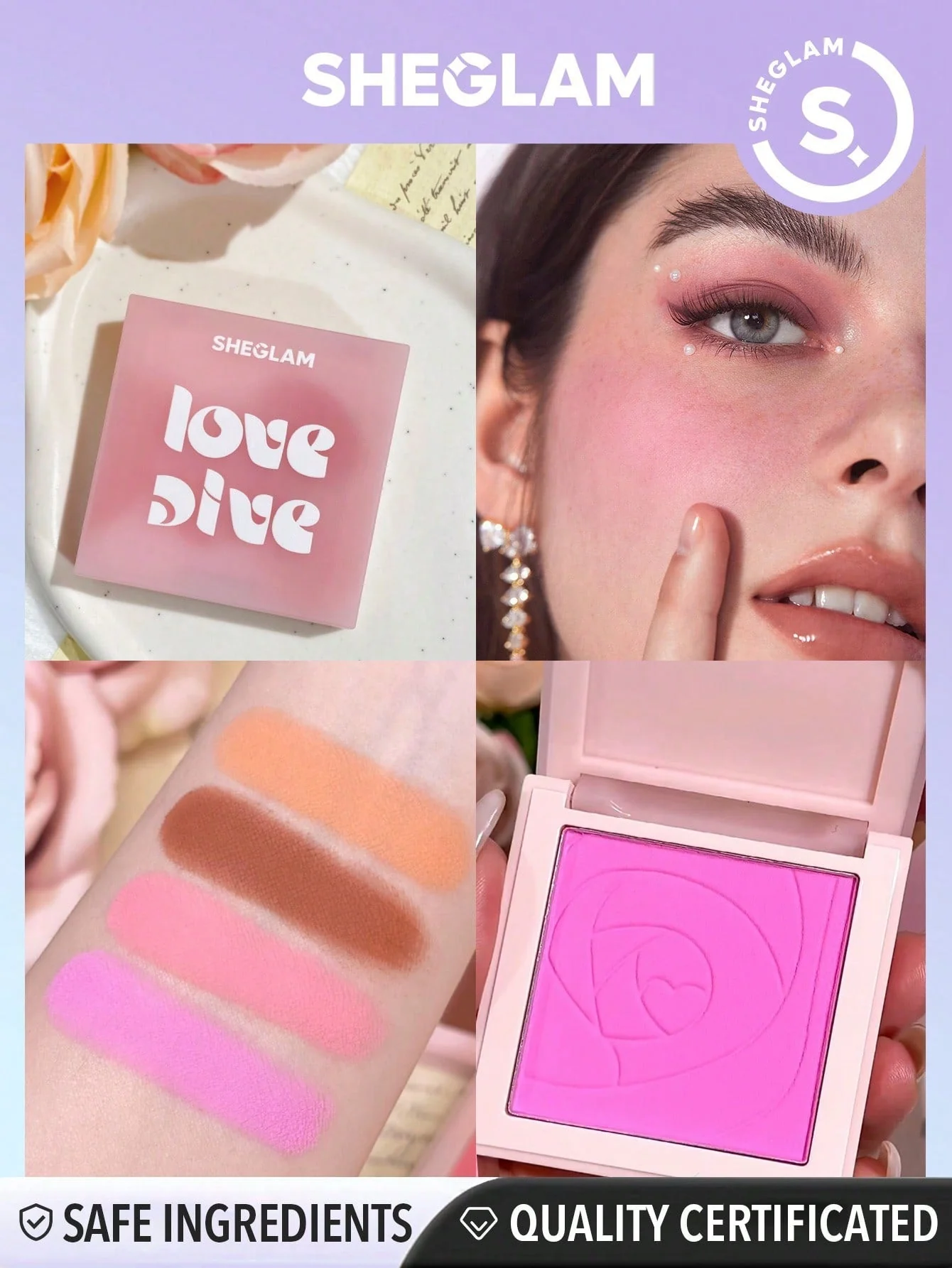 SHEGLAM Love Dive Tender Heart Powder Blush