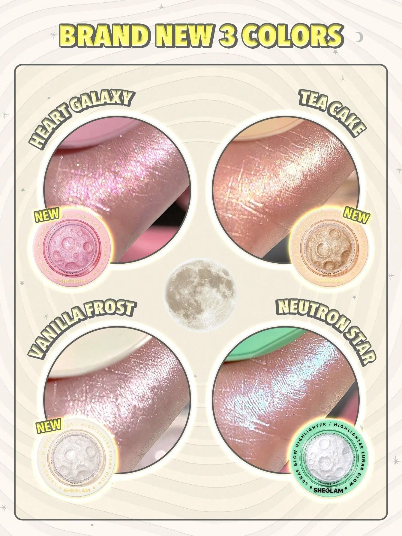 SHEGLAM Lunar Glow Highlighter-Heart Galaxy - Image 11
