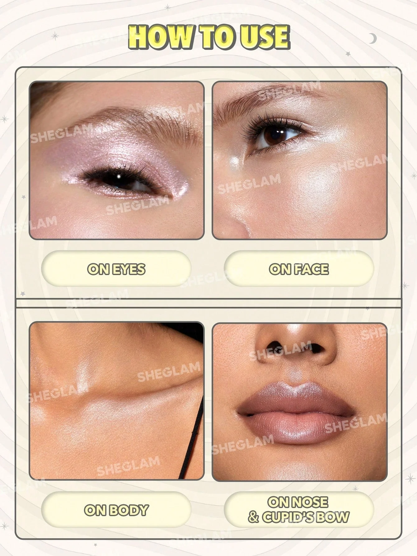 SHEGLAM Lunar Glow Highlighter-Heart Galaxy - Image 14