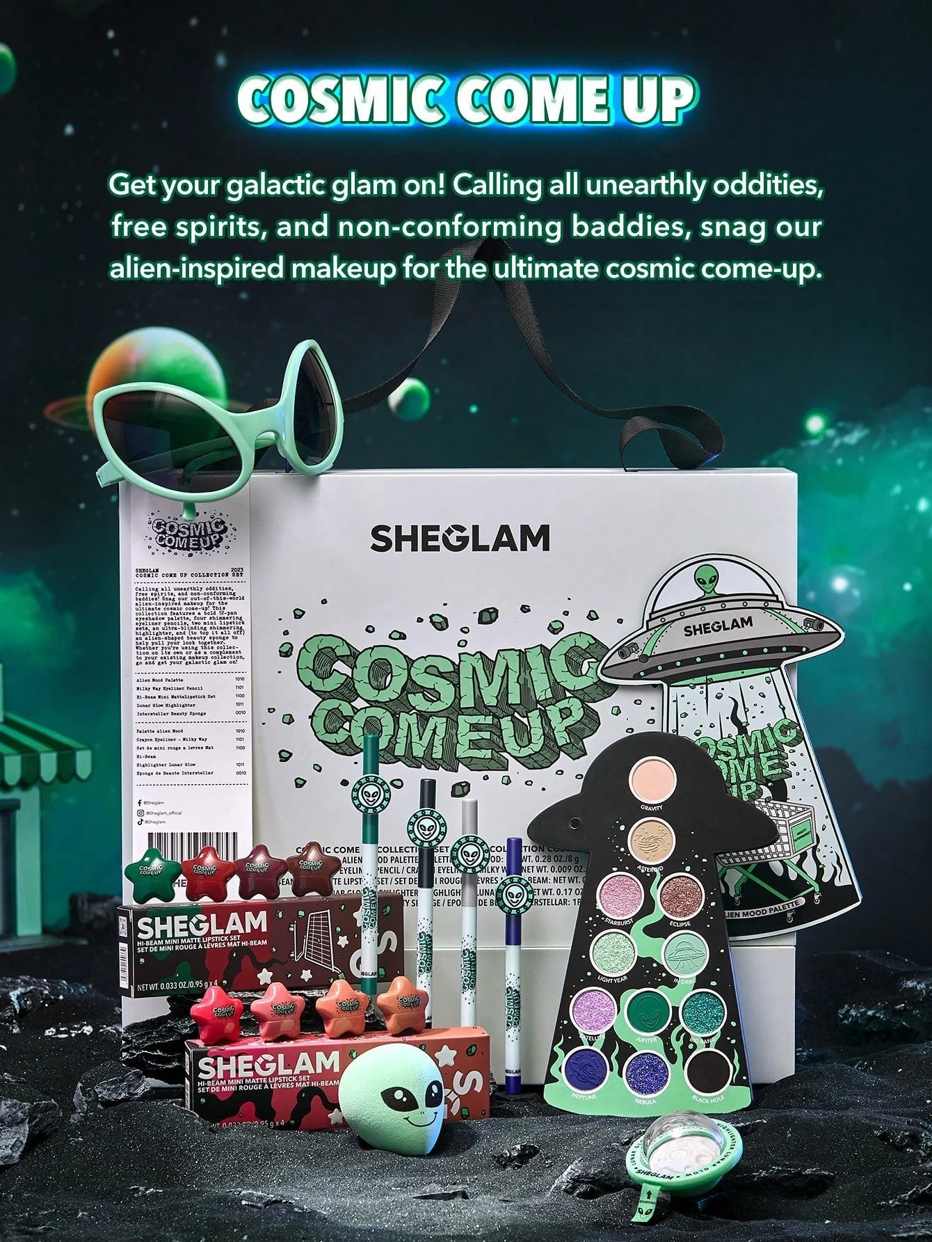 SHEGLAM Lunar Glow Highlighter Multi-Dimensional Shine Highlighter - Image 7