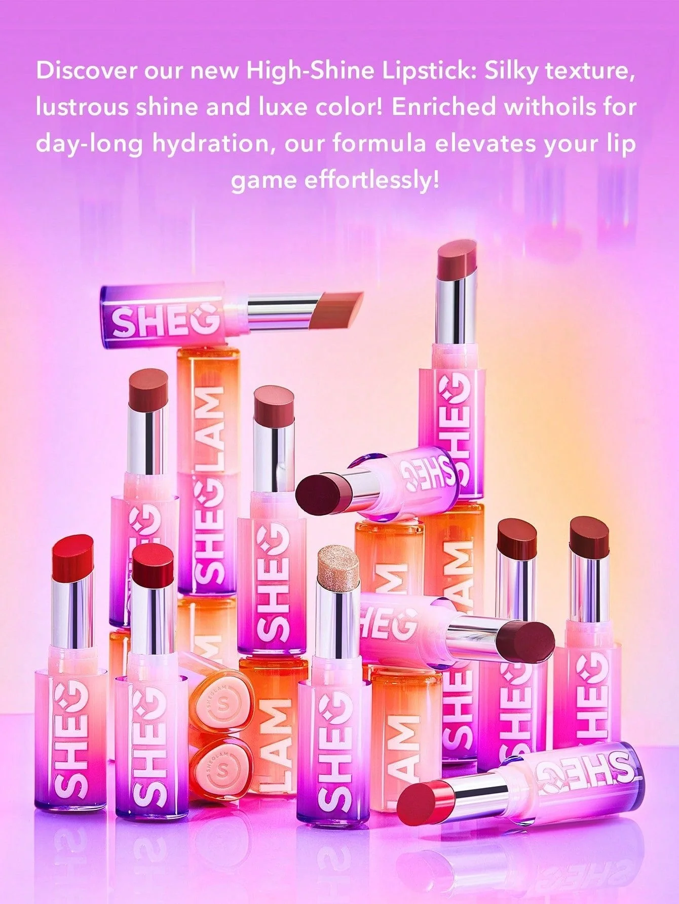 SHEGLAM Mirror Kiss High-Shine Lipstick-Own Your Shine - Image 10