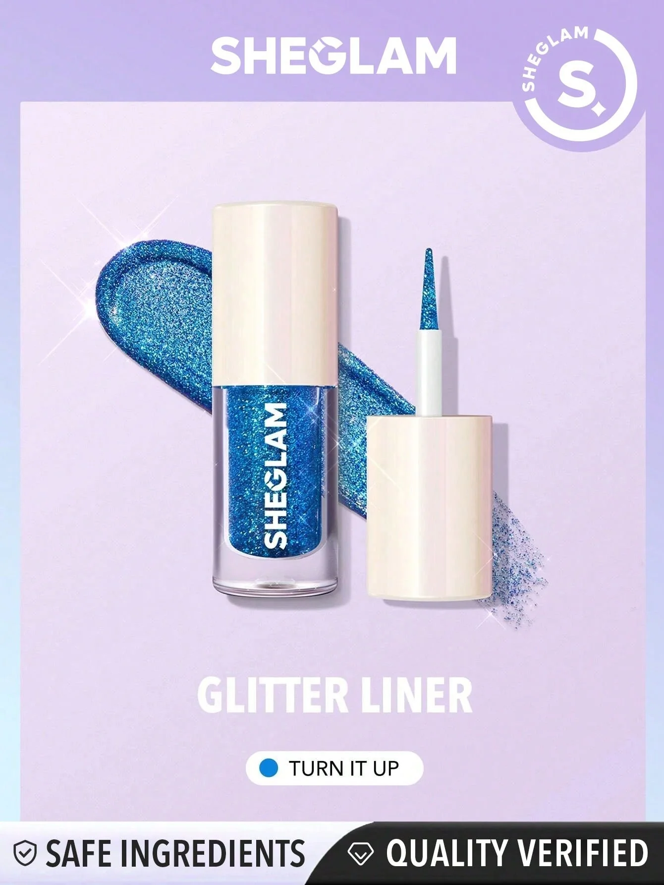 SHEGLAM Party Glitter Liner-Disco Ball  Liquid Eyeshadow Gel Silver High Shine Long Lasting Highly Pigmented Long Wear Liquid Liner FD - Image 6