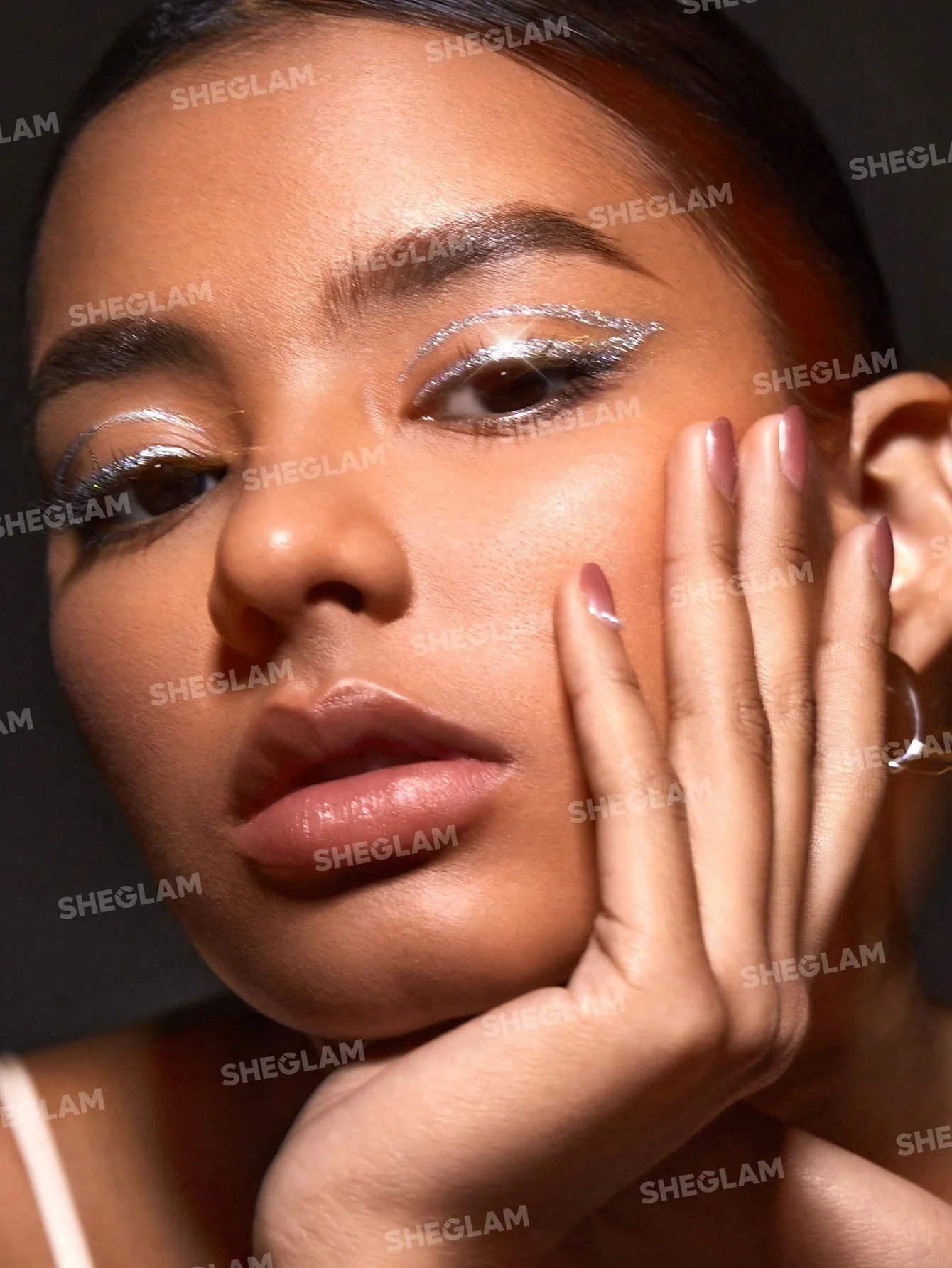 SHEGLAM Party Glitter Liner-Disco Ball  Liquid Eyeshadow Gel Silver High Shine Long Lasting Highly Pigmented Long Wear Liquid Liner FD - Image 8
