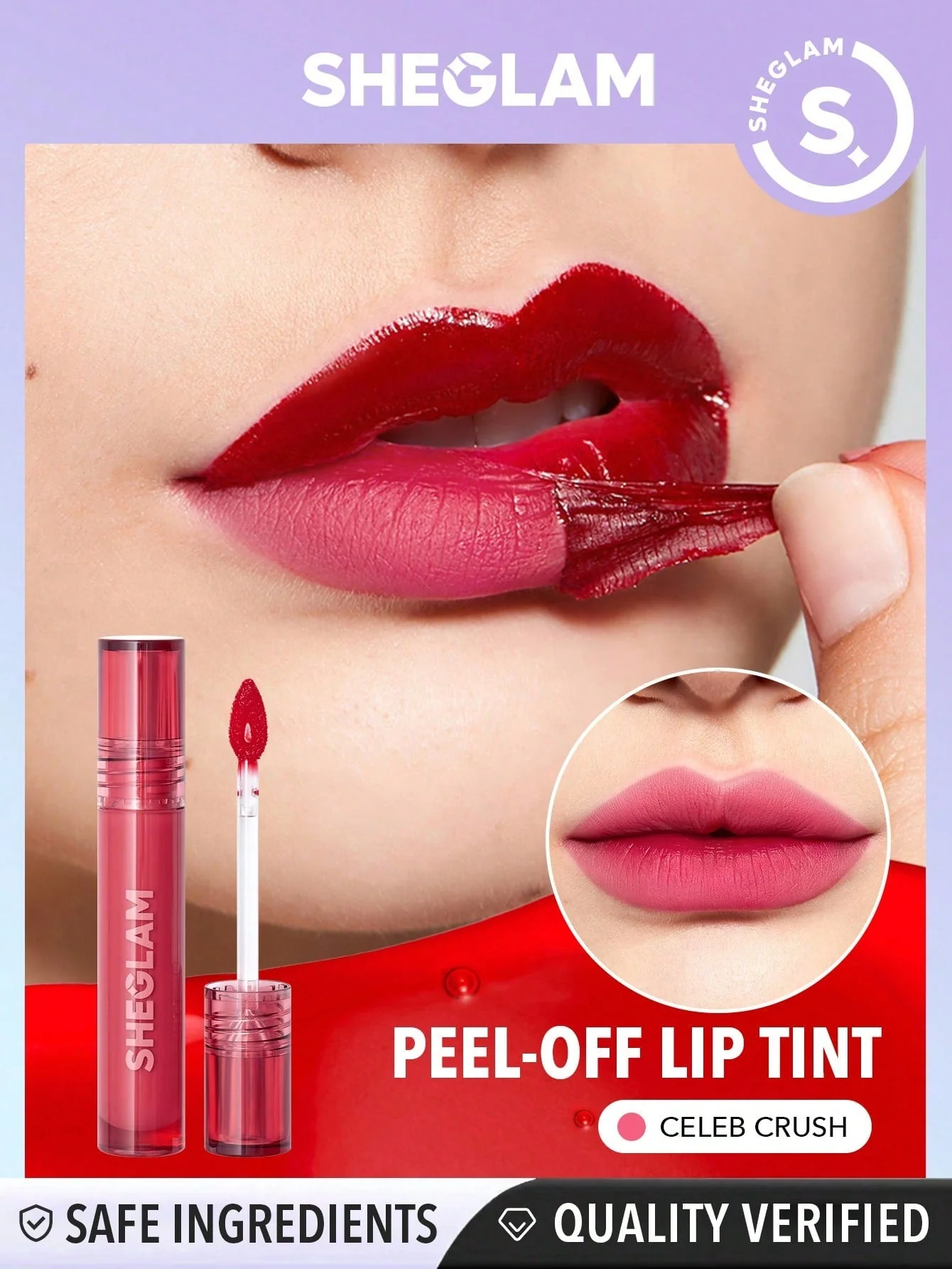 SHEGLAM Peel Talk Lip Tint-Tongue Twister Long-Lasting Waterproof Liquid Lipstick Peel Off Lip Stain High Pigment Tattoo Tint Black Friday Sale Gift Lip Tint - Image 13