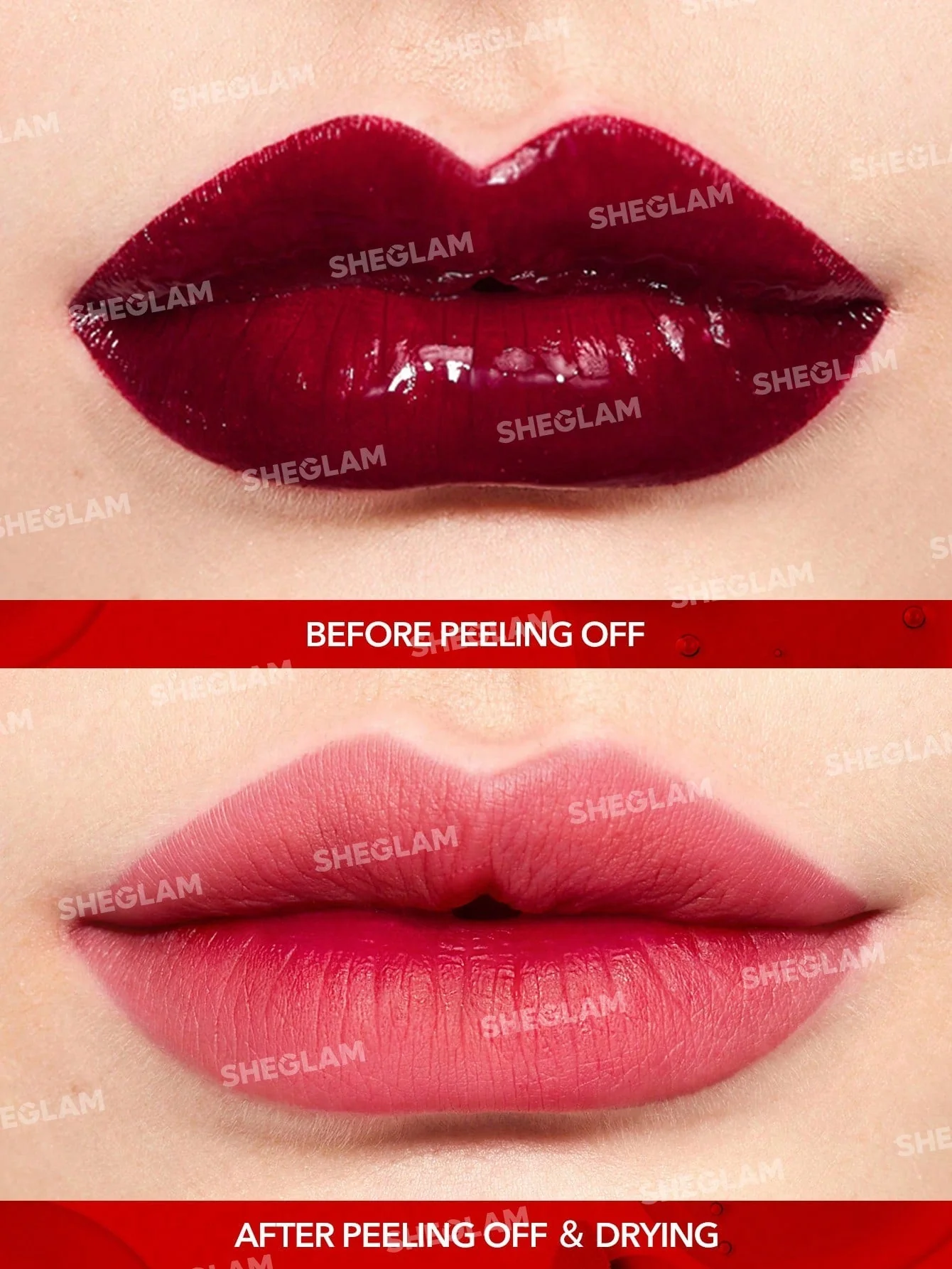SHEGLAM Peel Talk Lip Tint-Tongue Twister Long-Lasting Waterproof Liquid Lipstick Peel Off Lip Stain High Pigment Tattoo Tint Black Friday Sale Gift Lip Tint - Image 3