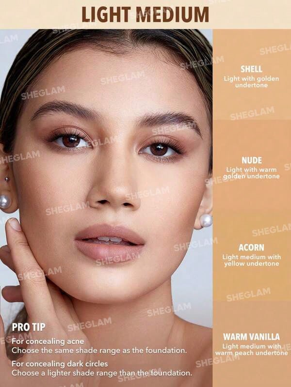 SHEGLAM Perfect Skin High Coverage Concealer - Image 8