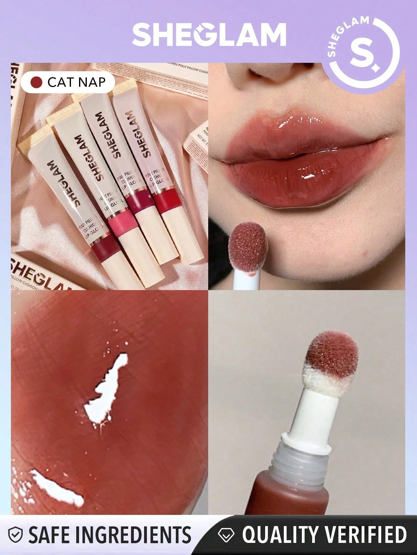 SHEGLAM Pout Pillow Cushion Lip Gloss - Image 3