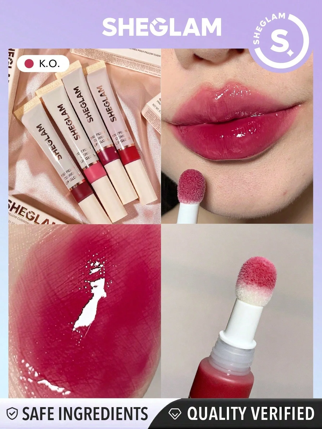 SHEGLAM Pout Pillow Cushion Lip Gloss - Image 4