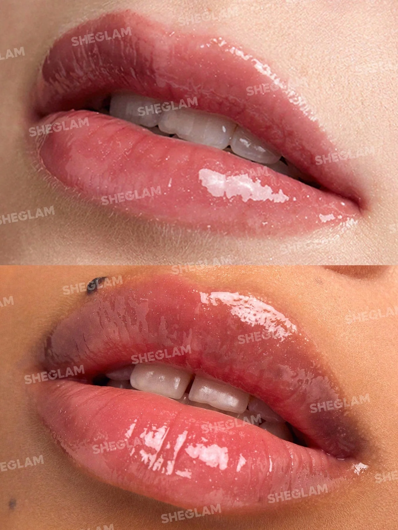SHEGLAM Power Bouquet Lip Gloss -Power Petals  Shiny Tinted Moisturizing Lip Gloss Plumping Non-Sticky Lip Oil Repairing Cherry Blossom Extract Lip Care - Image 38