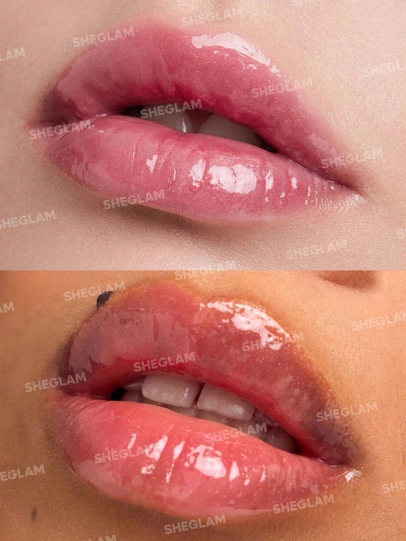 SHEGLAM Power Bouquet Lip Gloss -Power Petals  Shiny Tinted Moisturizing Lip Gloss Plumping Non-Sticky Lip Oil Repairing Cherry Blossom Extract Lip Care - Image 9